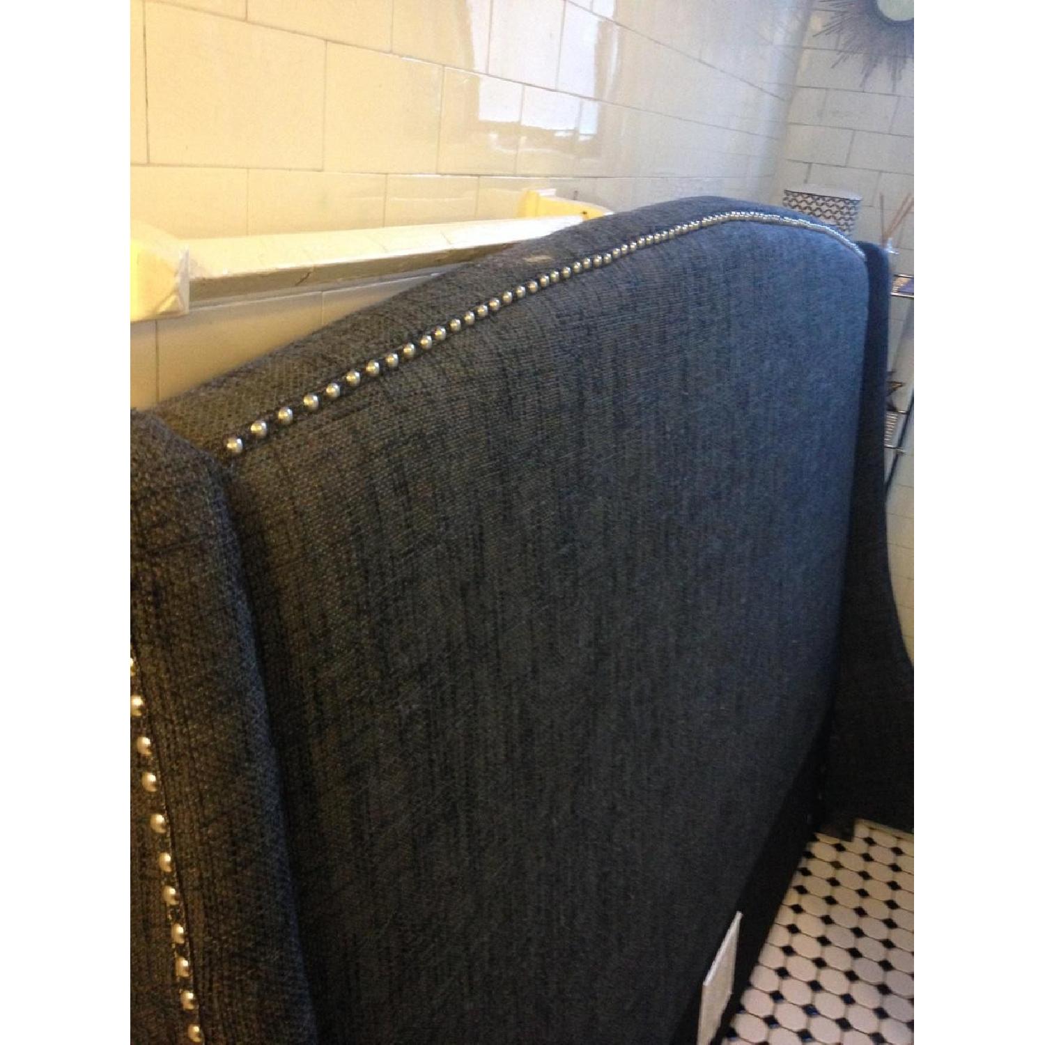 Urban Outfitters Queen Size Nail Head Upholstered Headboard - image-2