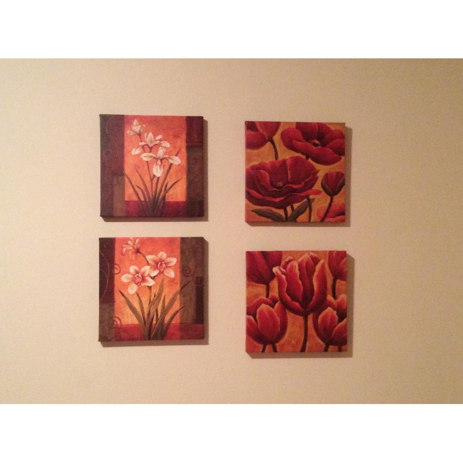 Wall Art Flower Pictures  - Set of 5 - image-1