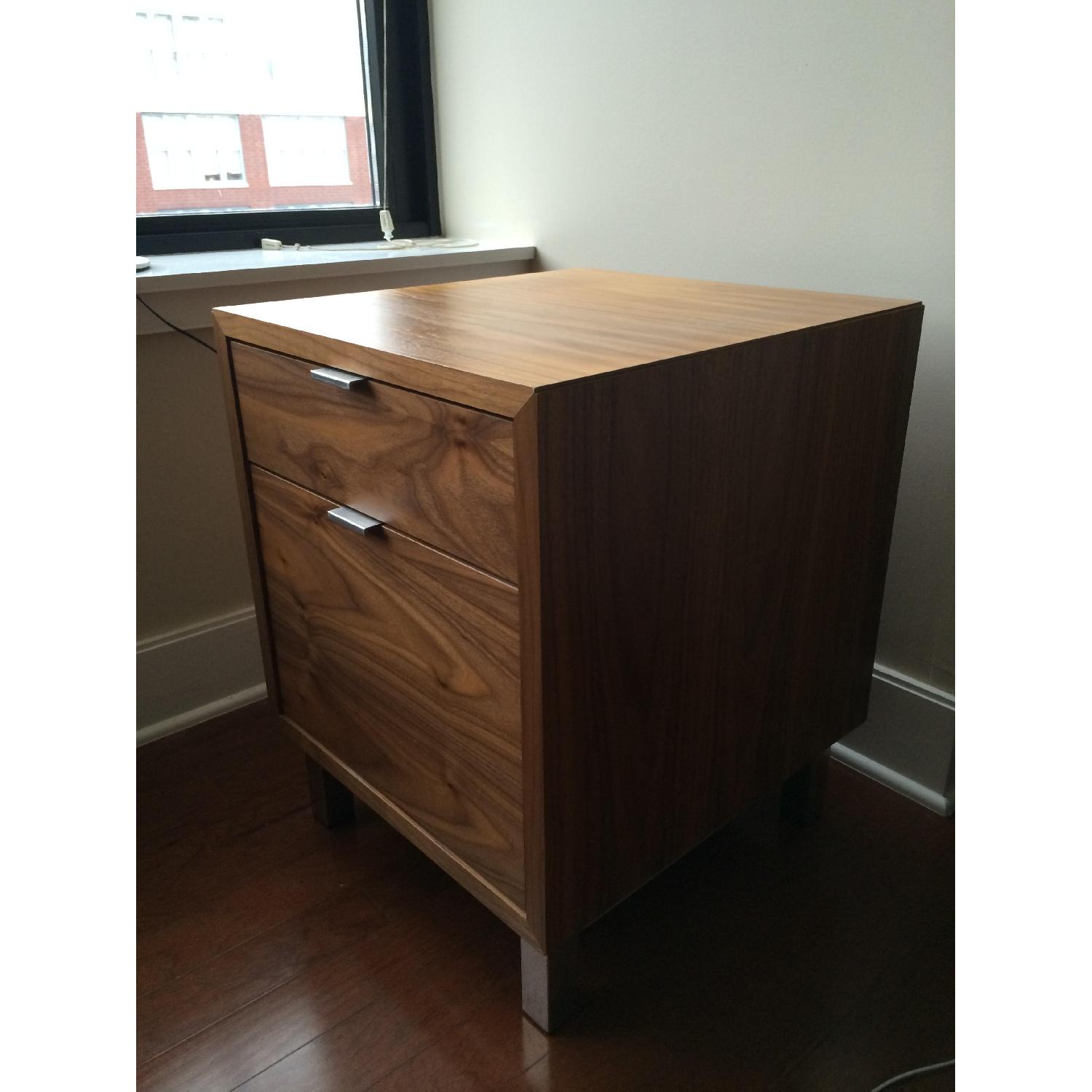Room & Board Walnut Copenhagen One-Drawer/One File Drawer Cabinet - image-3