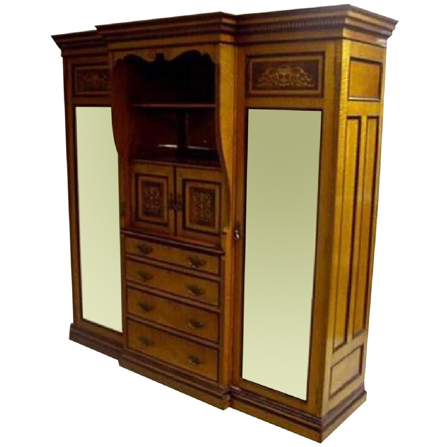 Antique Edwardian Armoire AptDeco