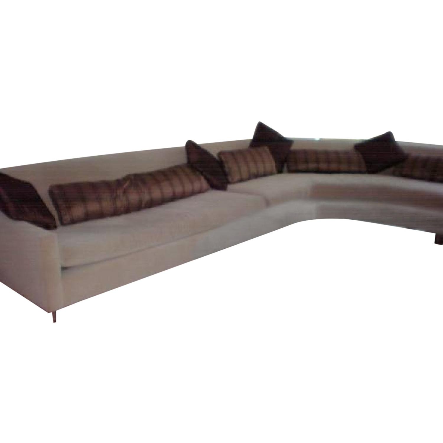 Cream Sectional Sofa - image-0