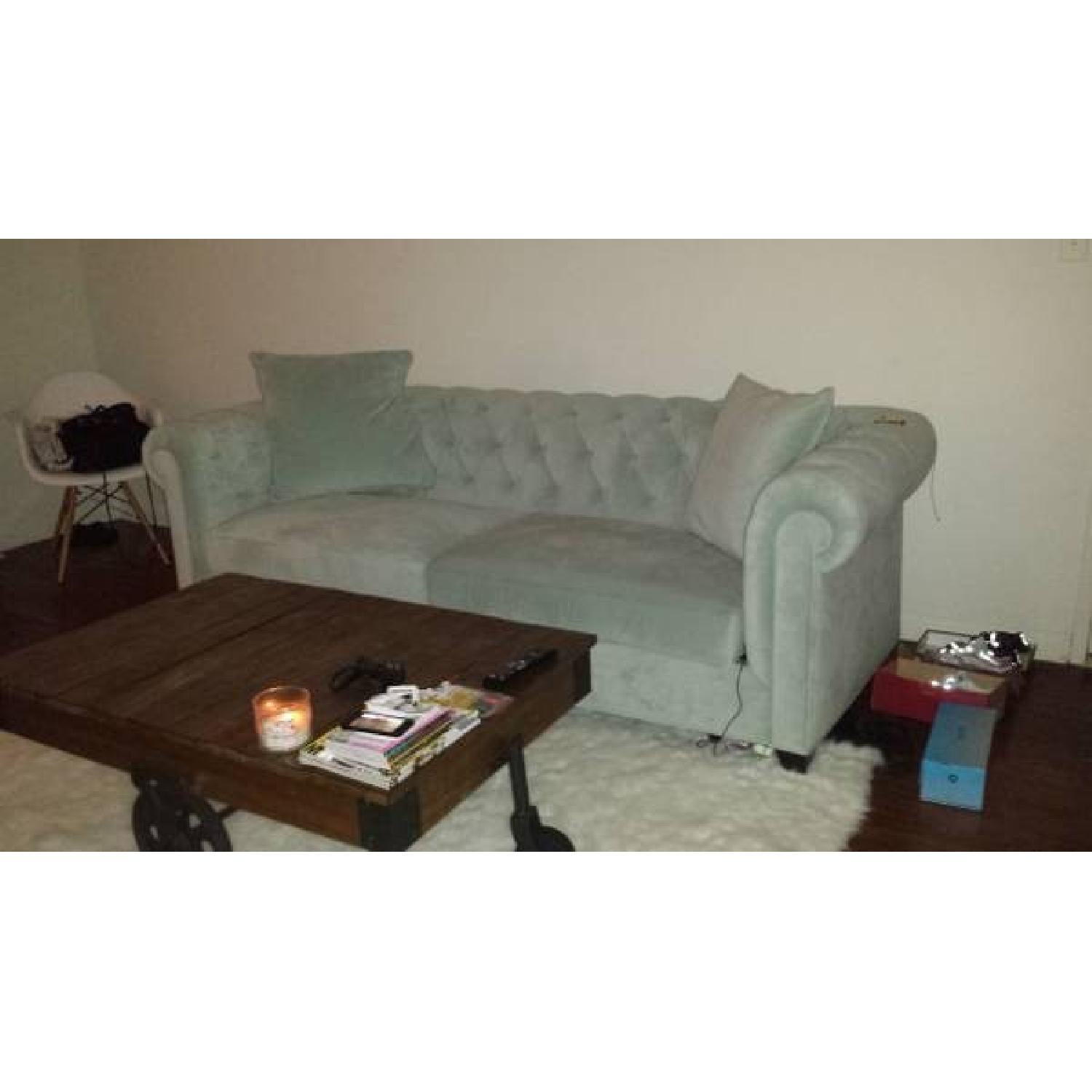 Macy's Chesterfield Tufted Sofa AptDeco