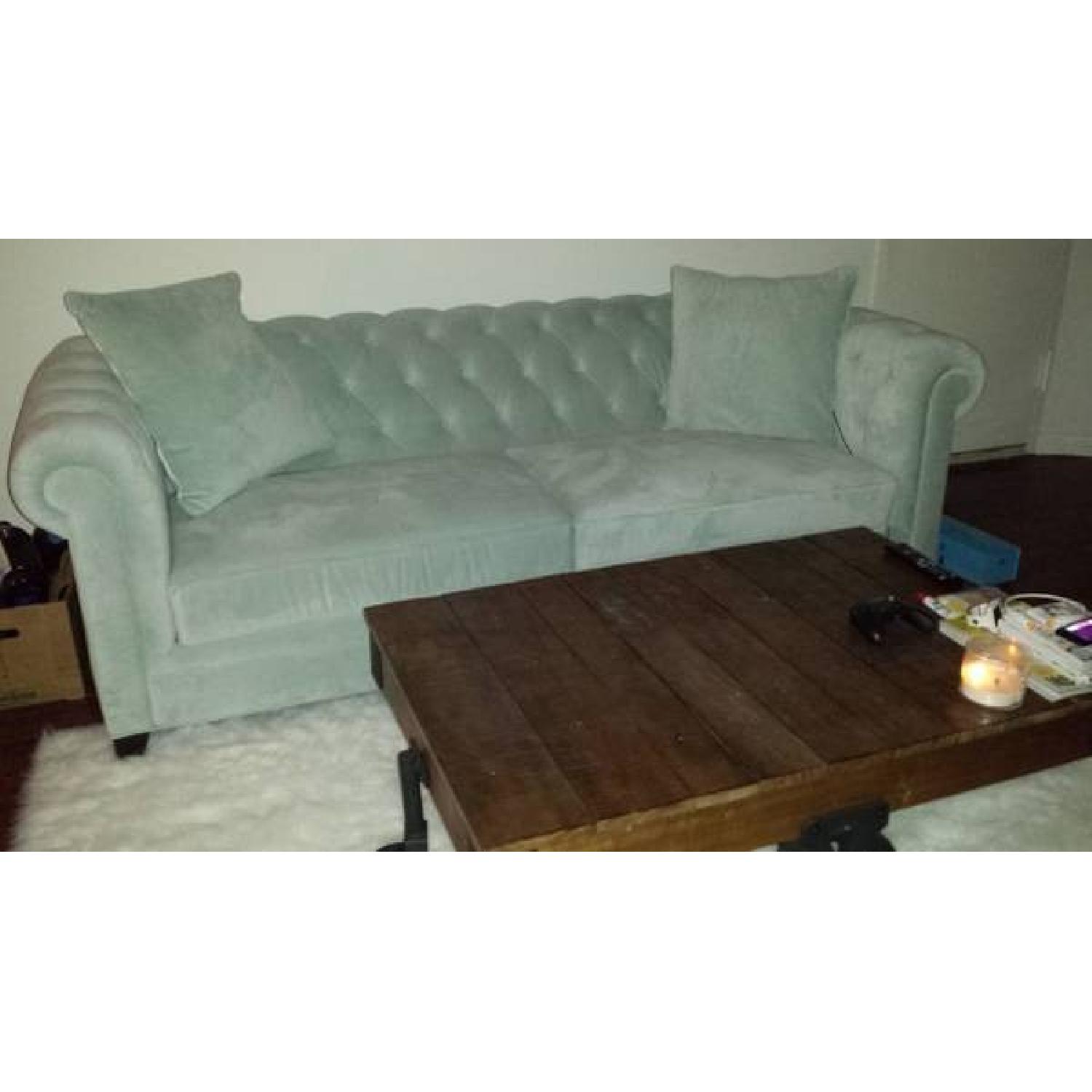 Macy's Chesterfield Tufted Sofa AptDeco