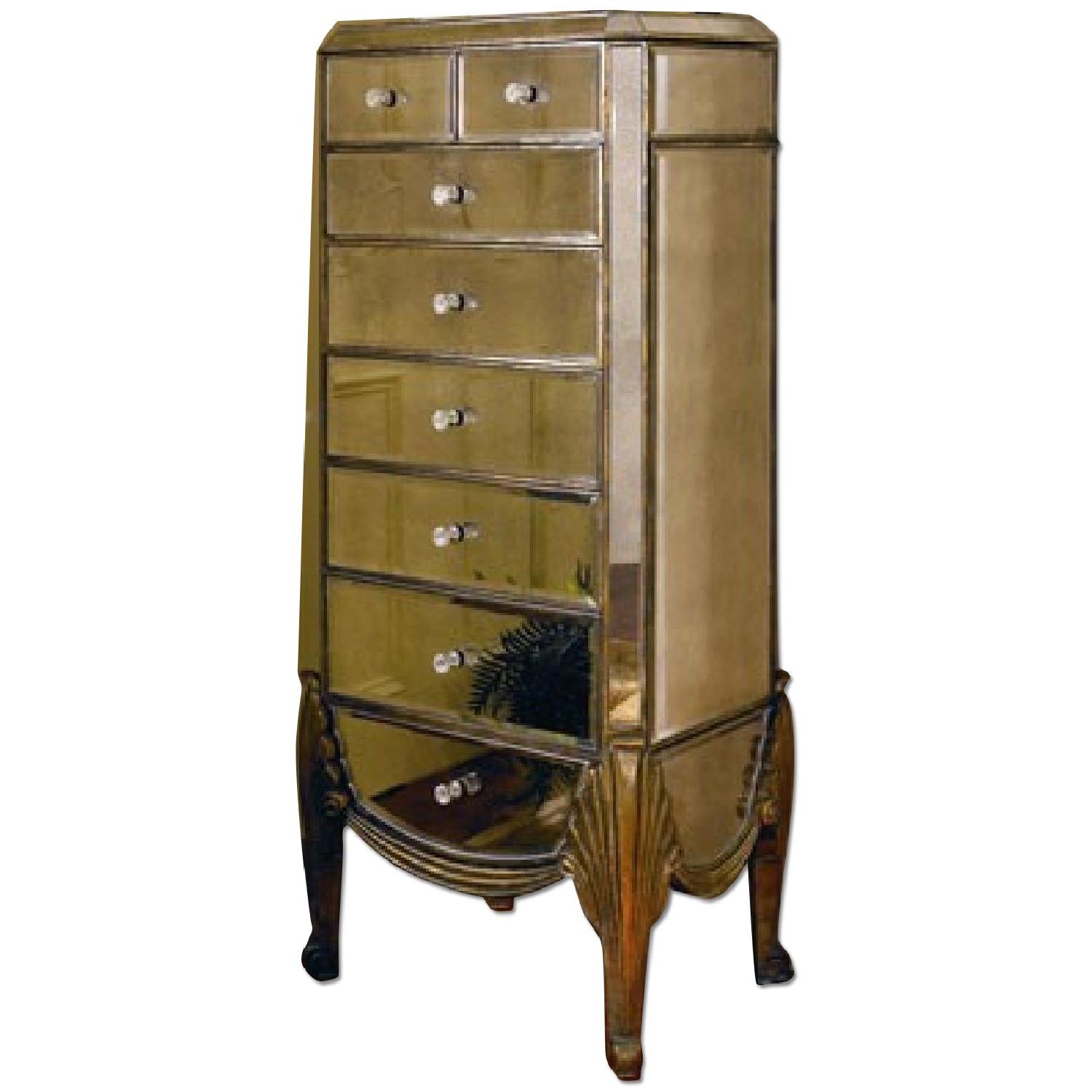 Horchow Mirrored Dresser/Jewelry Armoire - AptDeco