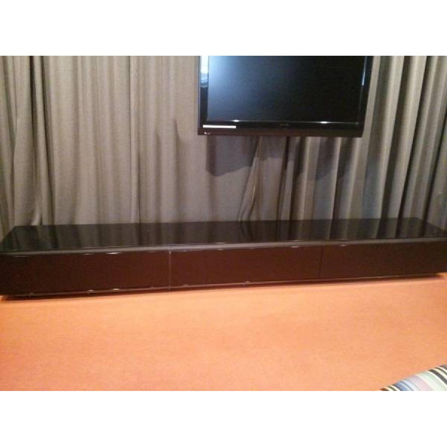 Black Media/Storage Cabinet - image-3