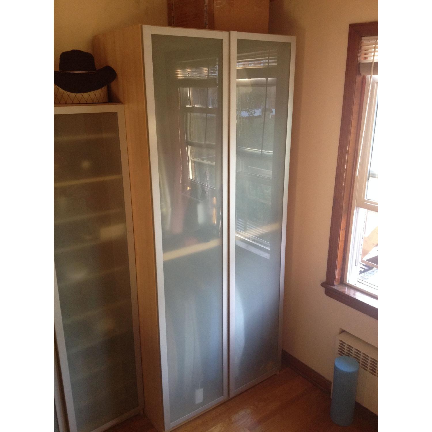 Ikea Pax Wardrobe w/ Frosted Double Doors - image-2