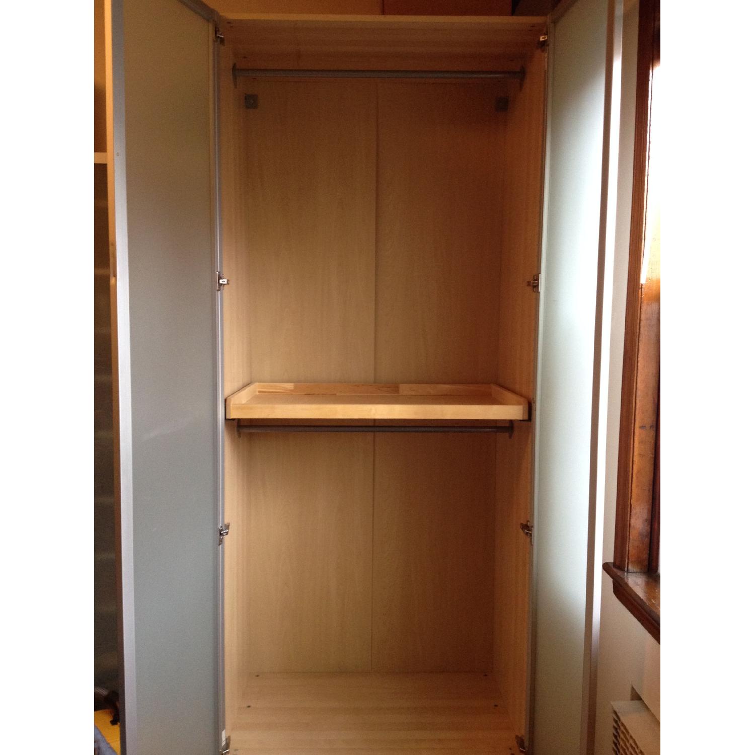 Ikea Pax Wardrobe w/ Frosted Double Doors - image-3