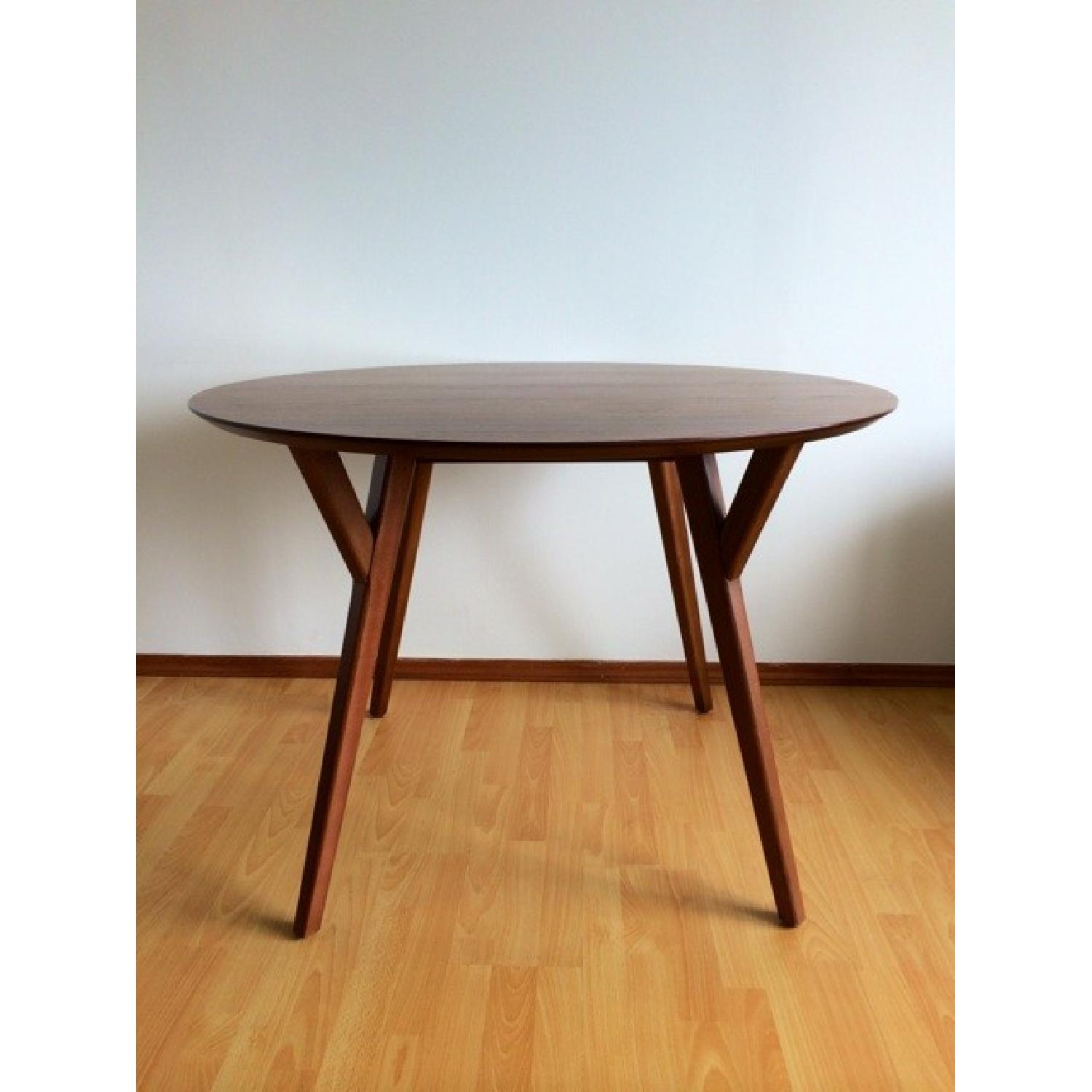 Crate & Barrel Round Dining Table - image-1