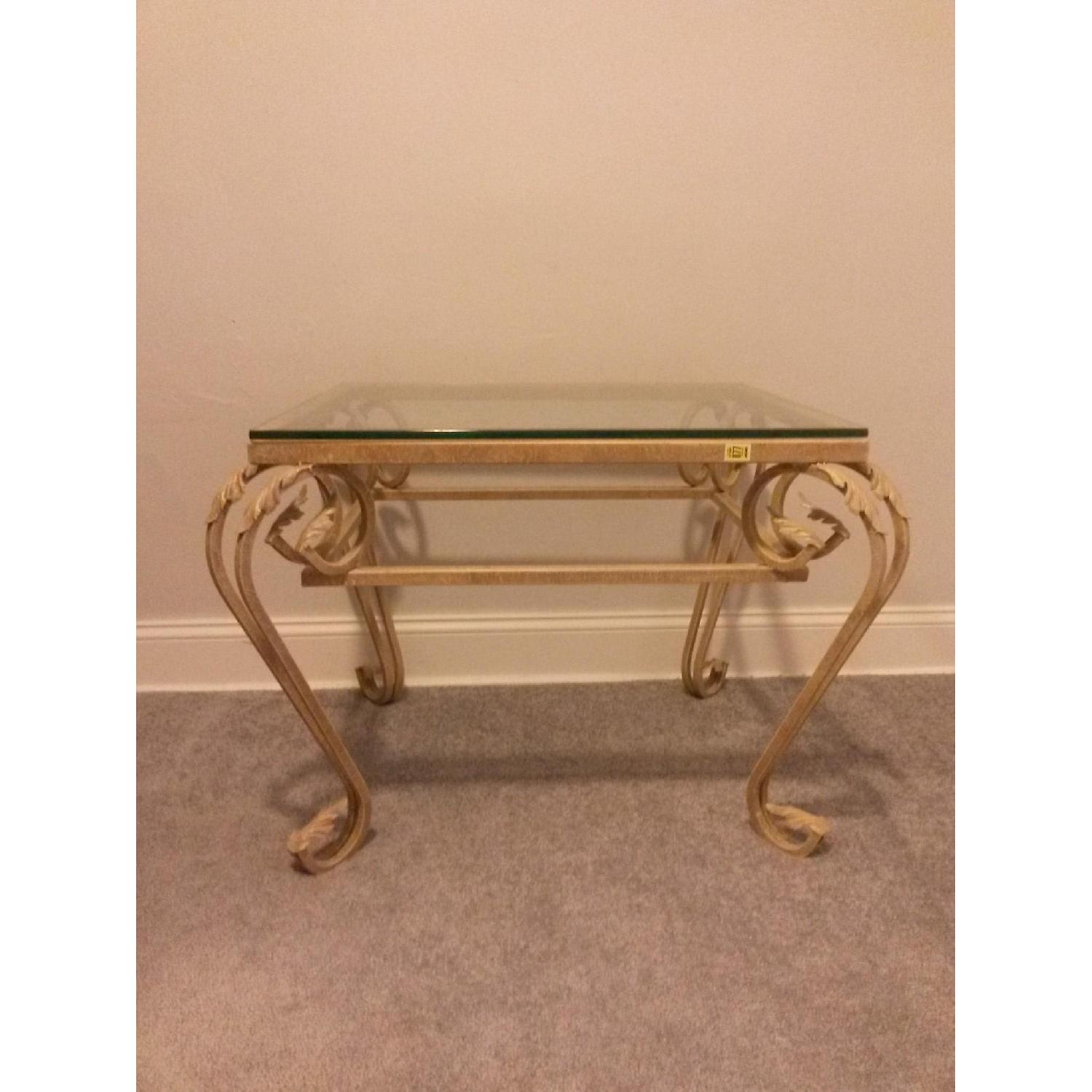 Antique Gold Leaf Coffee Table AptDeco