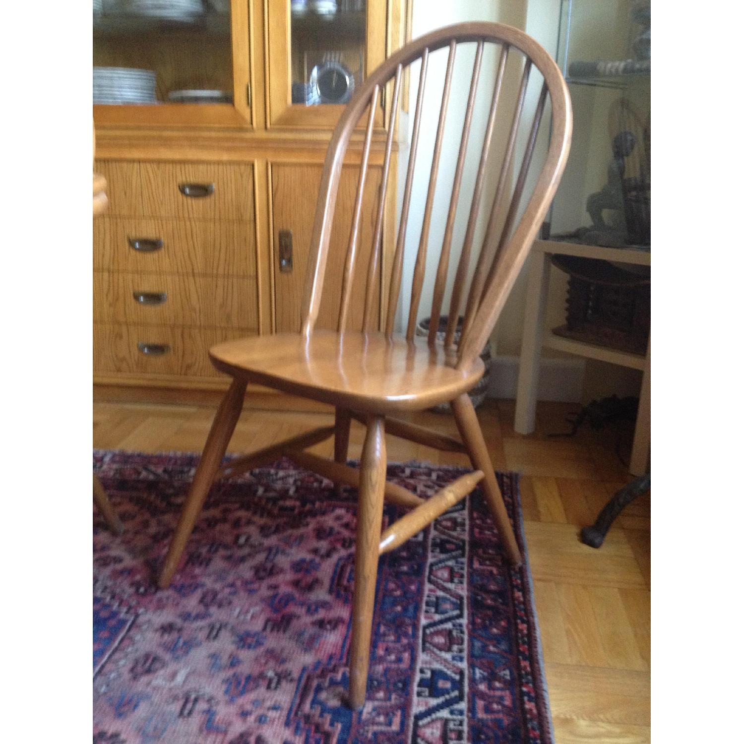 Sturdy Oak Dining Table w/ 6 Chairs - image-7