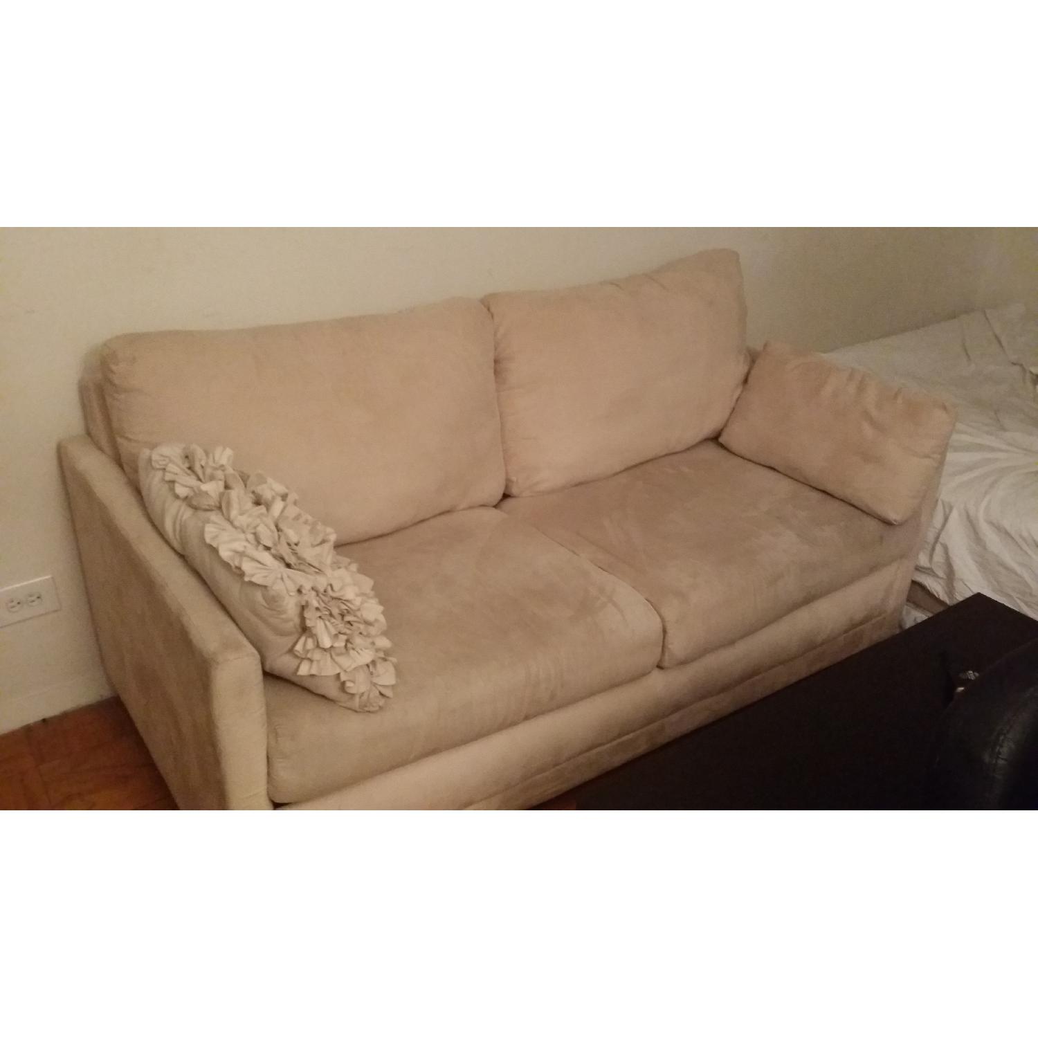 Crate & Barrel Full Size Sleeper-Sofa Couch - image-1