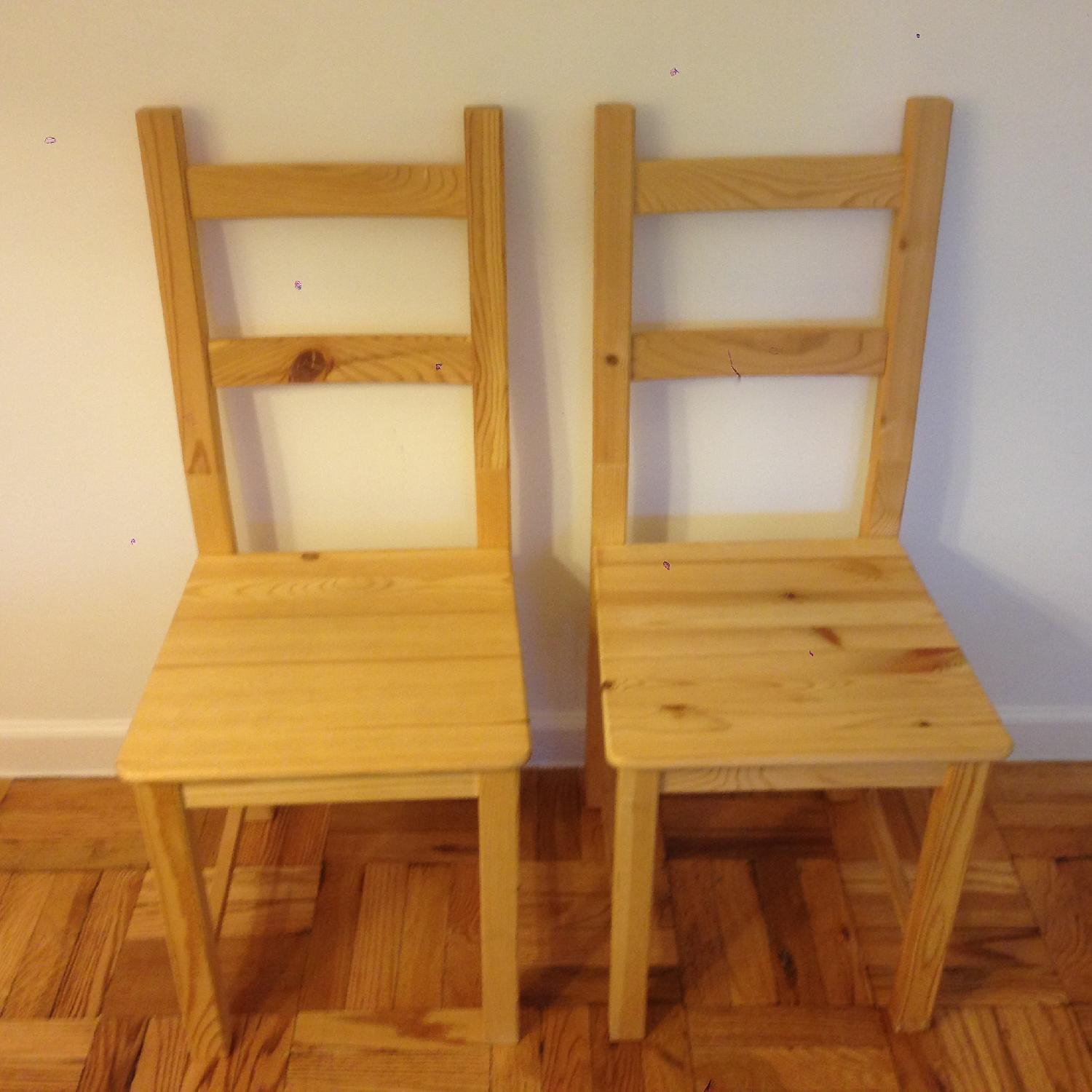 Ikea Solid Wood Dining Table w/ 4 Chairs - image-8