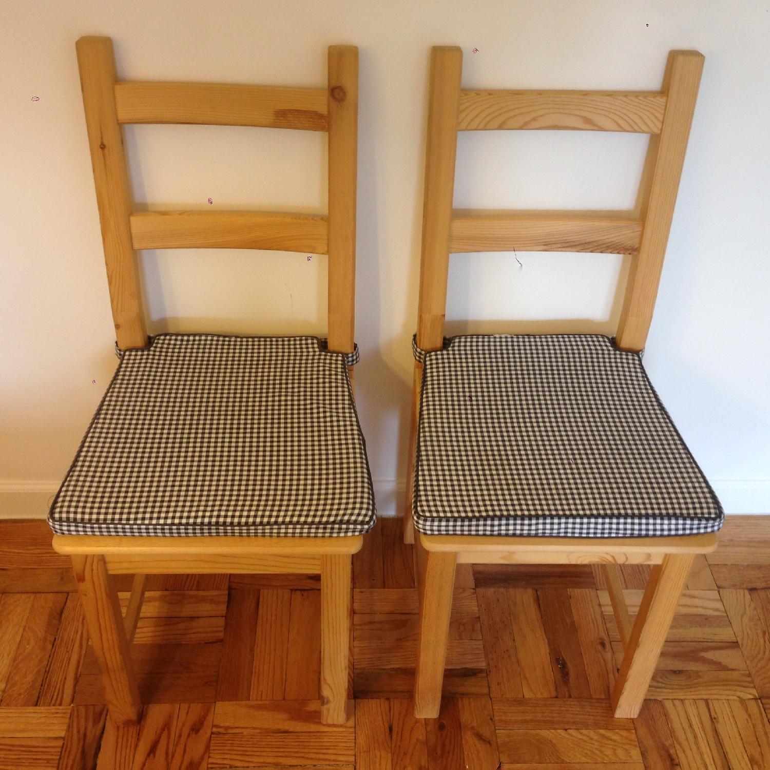 Ikea Solid Wood Dining Table w/ 4 Chairs - image-9