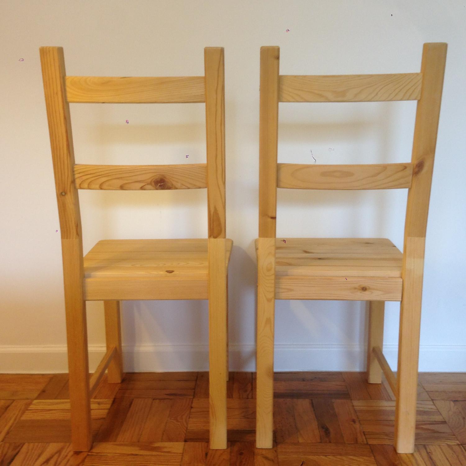 Ikea Solid Wood Dining Table w/ 4 Chairs AptDeco