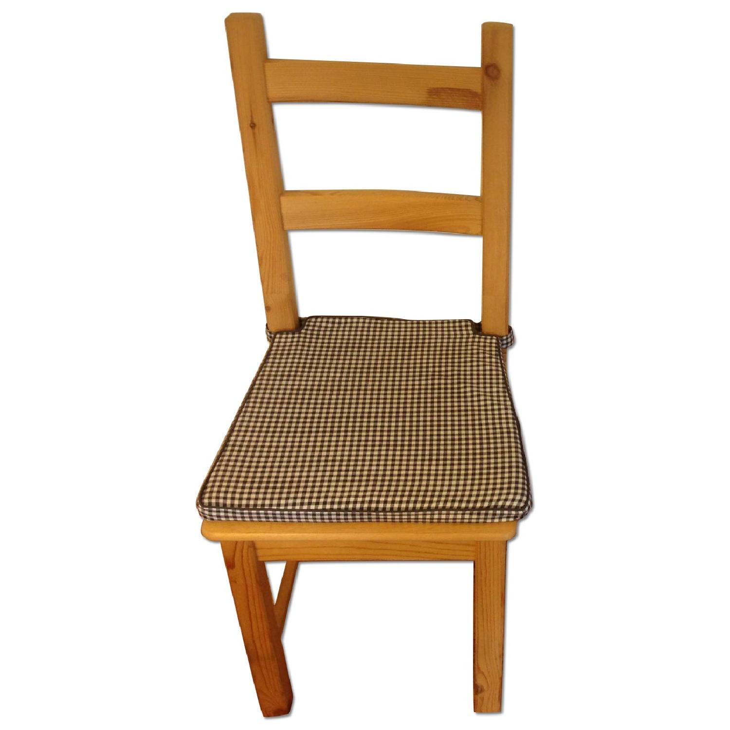 Ikea Solid Wood Dining Table w/ 4 Chairs AptDeco