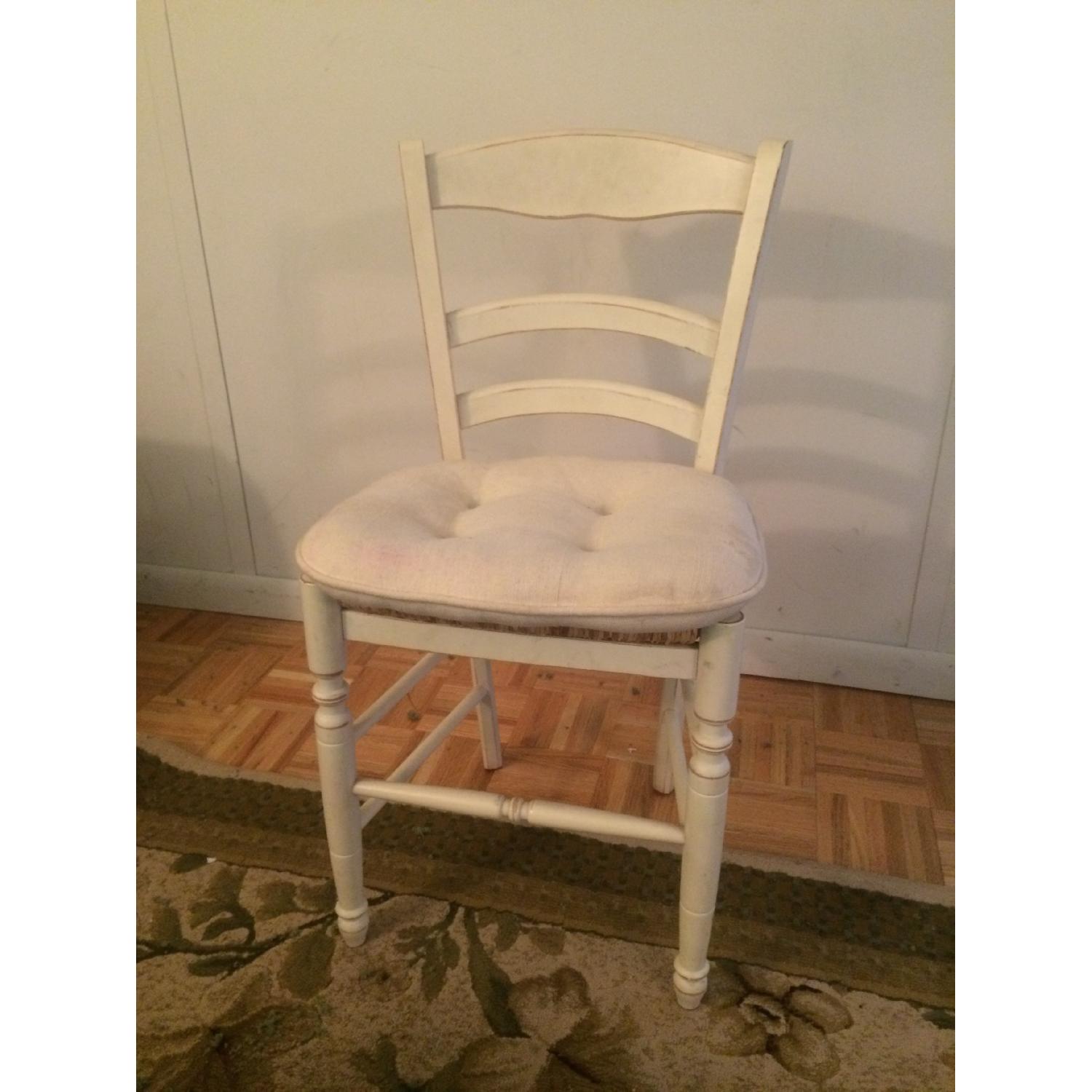 Pottery Barn Wood & Wicker Chair - image-1