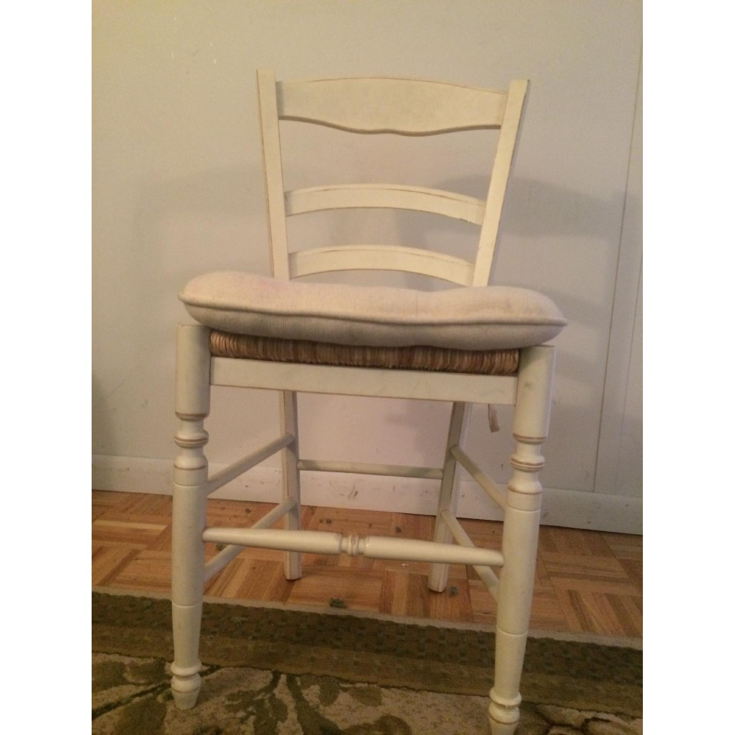 Pottery Barn Wood & Wicker Chair - image-2