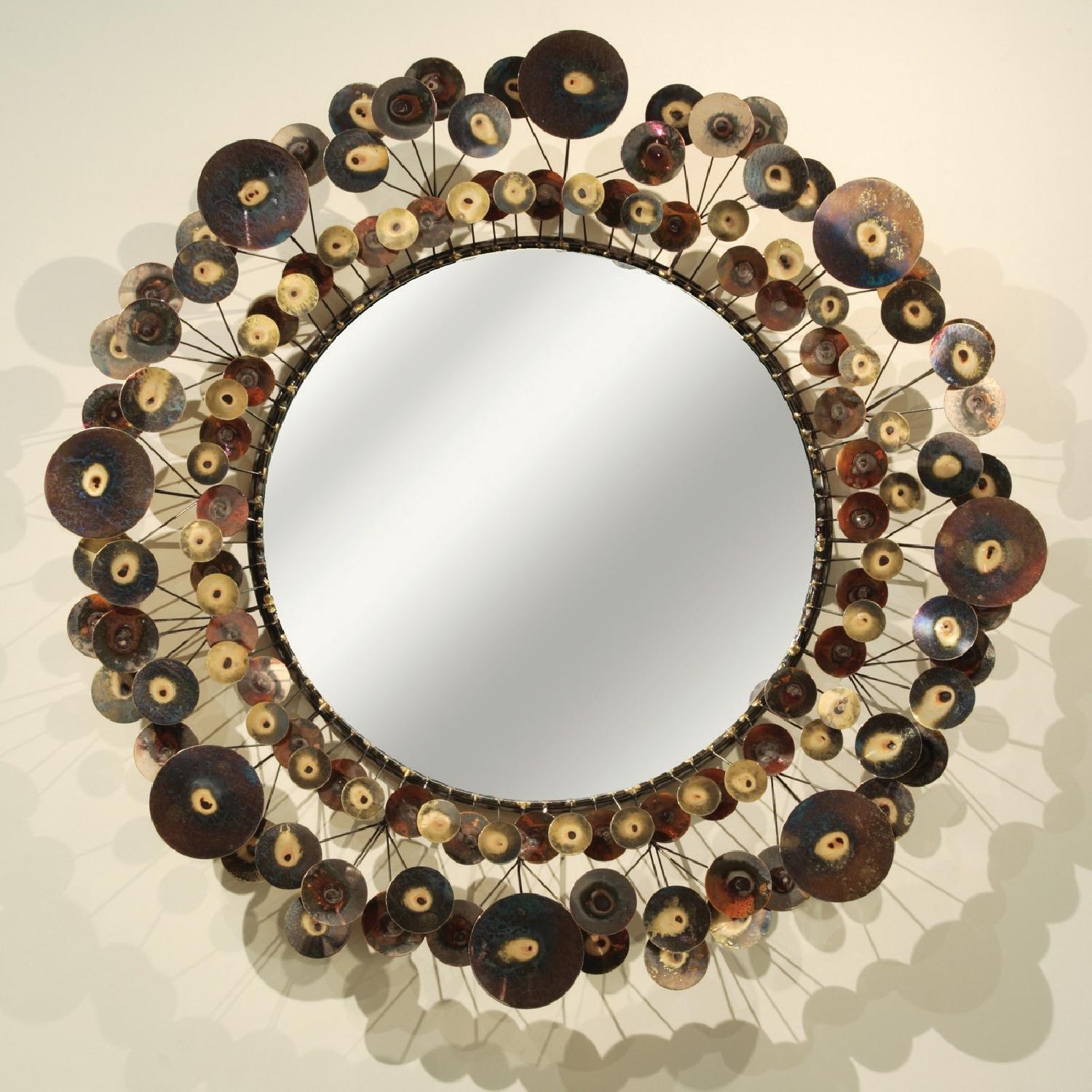 C Jere Raindrops Mirror - Brass - image-1