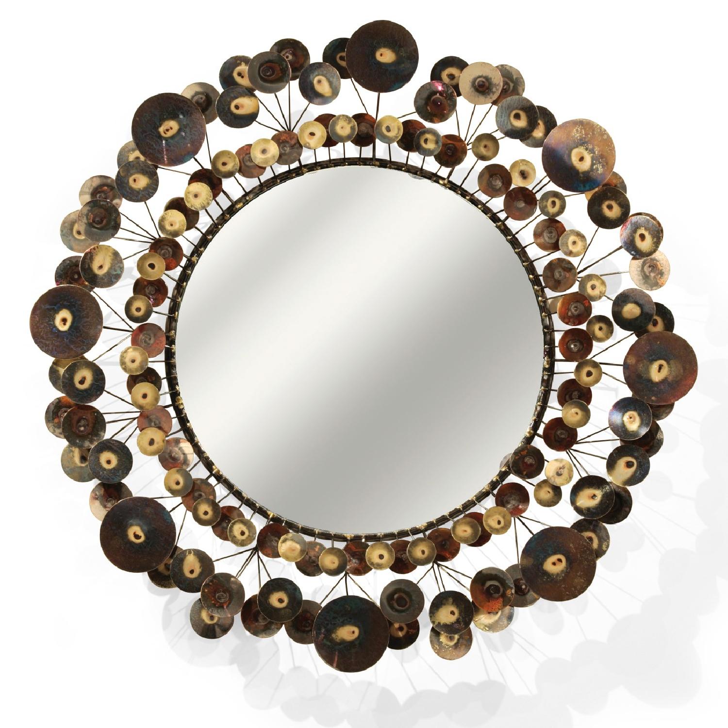 C Jere Raindrops Mirror - Brass - image-2
