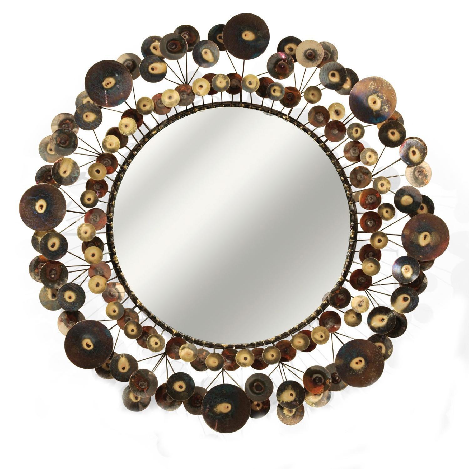 C Jere Raindrops Mirror - Brass - image-0