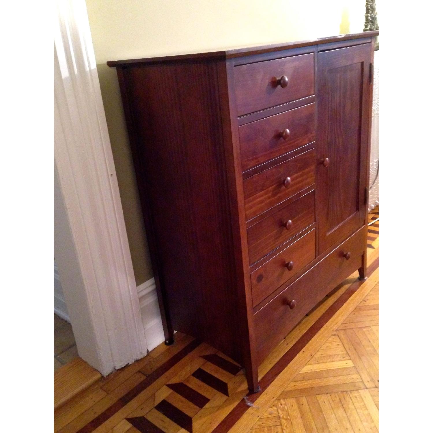 Pottery Barn Arts & Crafts Mission Style Mini Armoire/Dresser - image-2