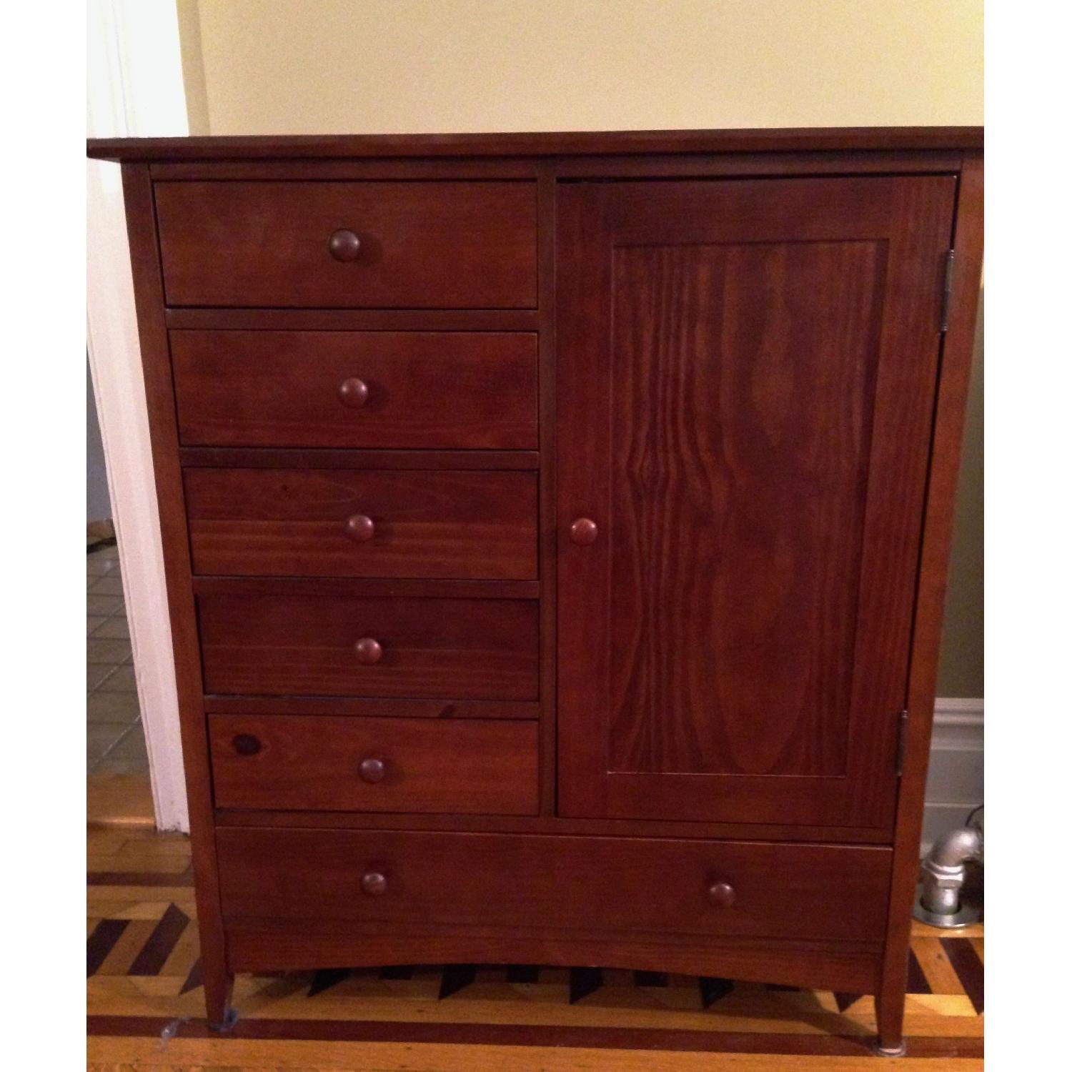Pottery Barn Arts & Crafts Mission Style Mini Armoire/Dresser - image-4