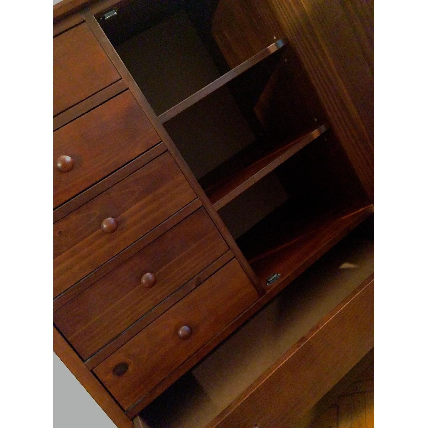 Pottery Barn Arts & Crafts Mission Style Mini Armoire/Dresser - image-5