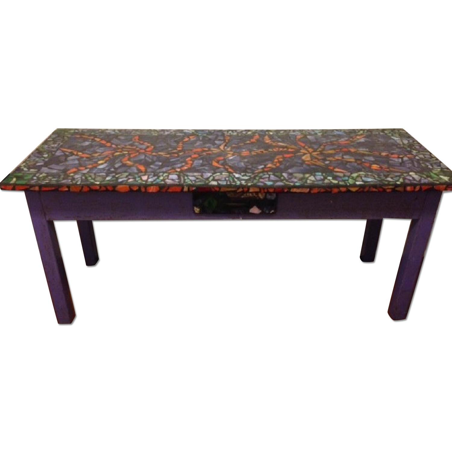 Vintage Mosaic Table AptDeco