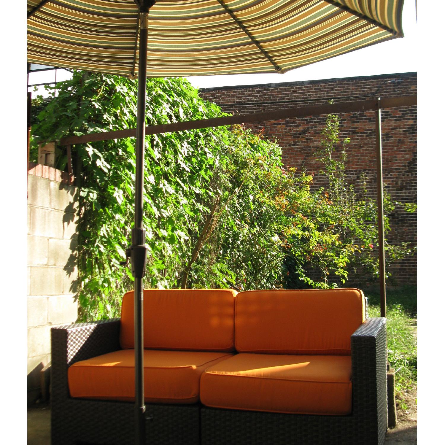 Crate and Barrel Ventura Chairs/Sofa with Sunbrella Cushions - image-1