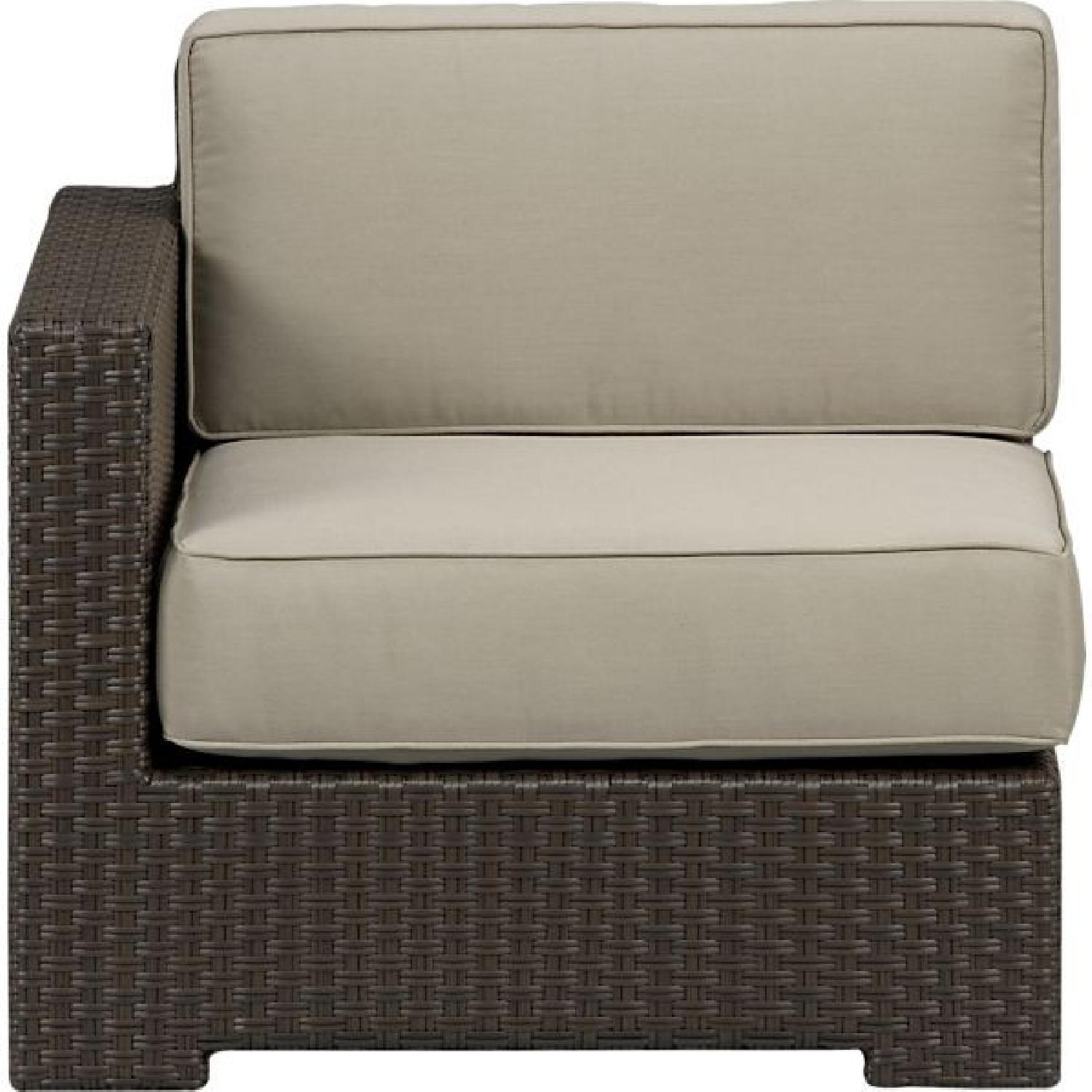 Crate and Barrel Ventura Chairs/Sofa with Sunbrella Cushions - image-2