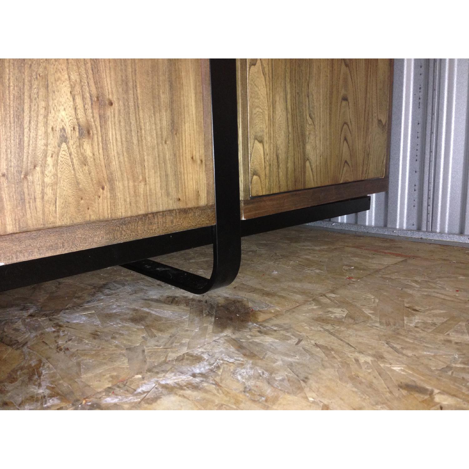 All Modern Walnut Iron Cast Wooden Chest Drawer - image-2