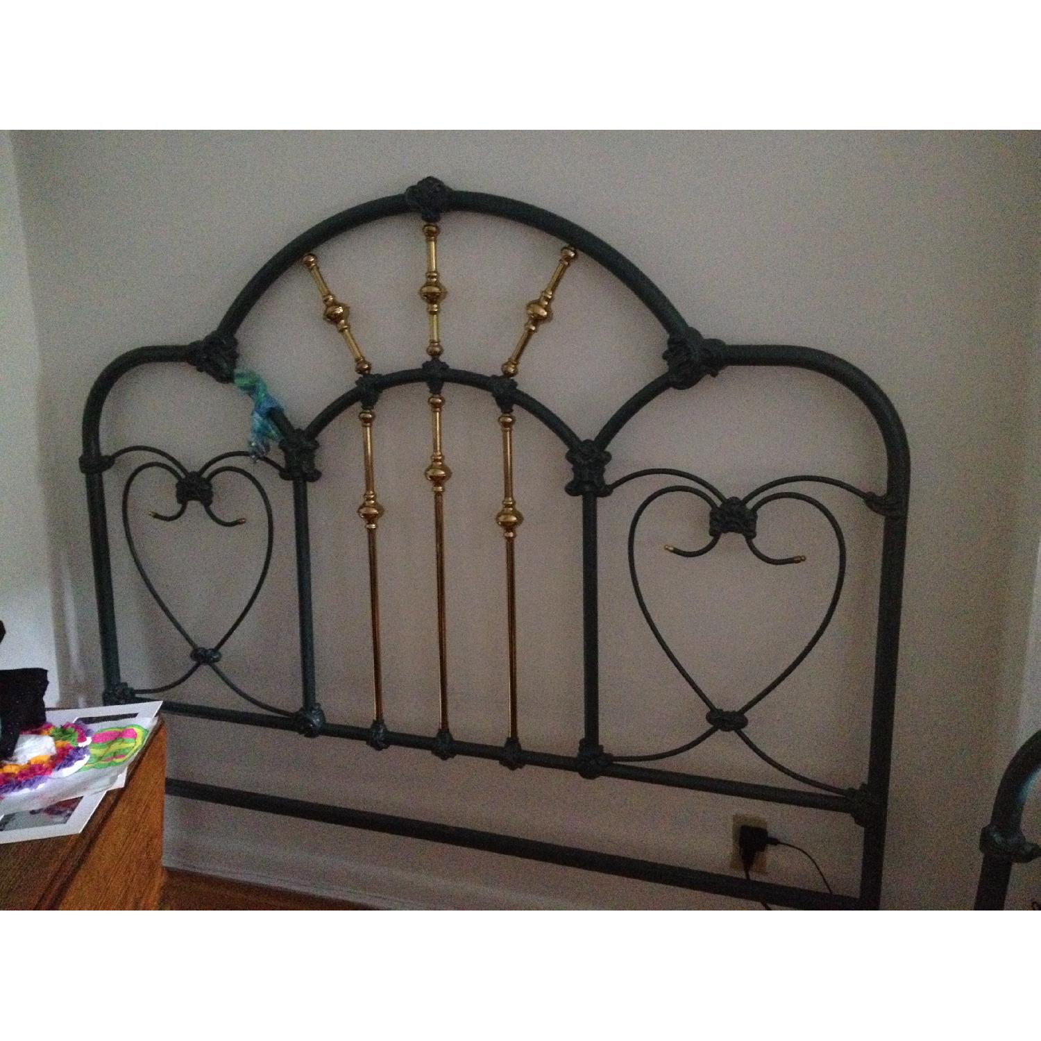 Wrought Iron Queen Size Head + Foot Board - image-3