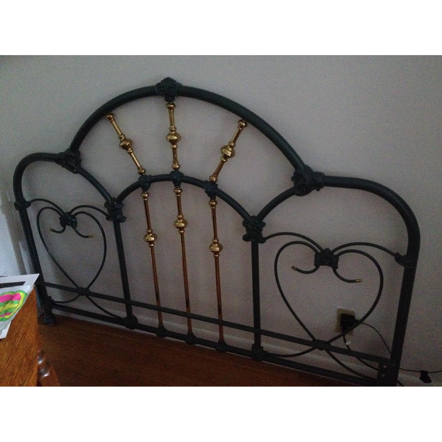 Wrought Iron Queen Size Head + Foot Board - image-4