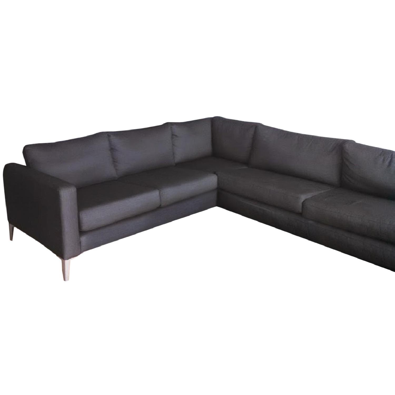 Ikea Karlstad Sectional Sofa w/ Chaise AptDeco