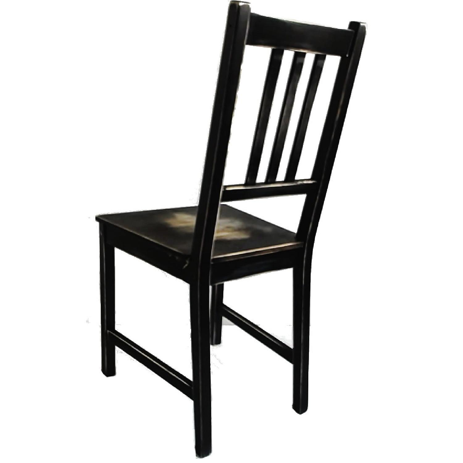 Hand Distressed Worn In Solid Pine Dining Chairs 10