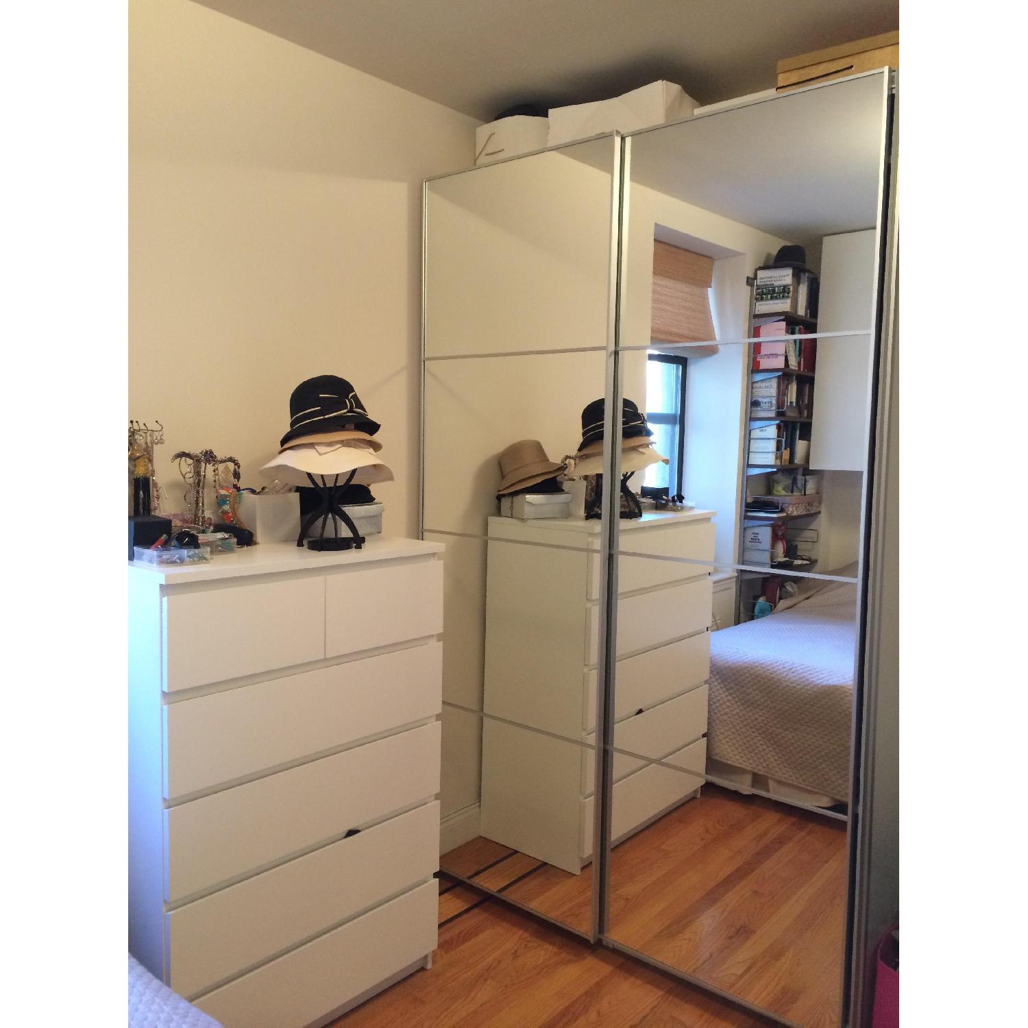 Ikea Pax Full Size Mirror Wardrobe - image-1