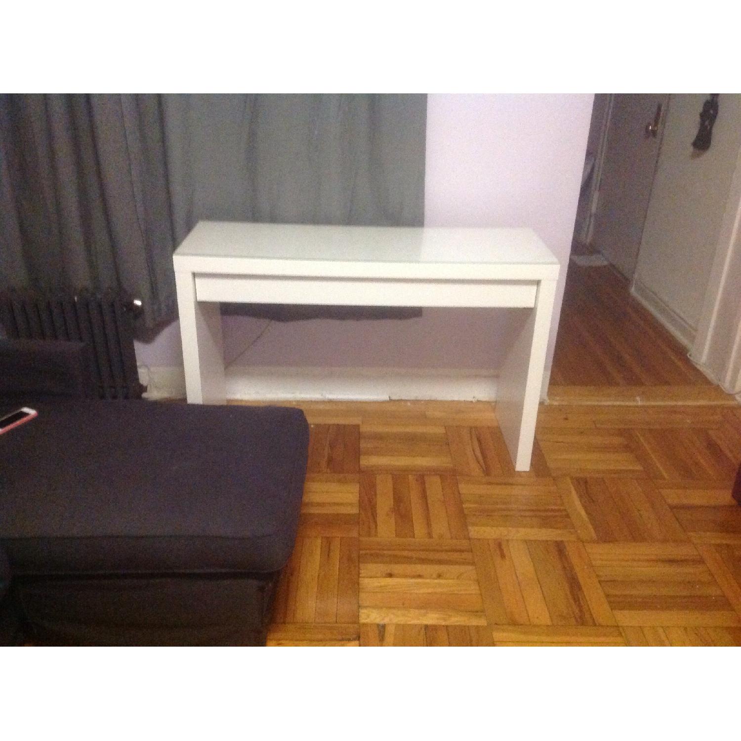 Ikea Malm White Dressing/Vanity Table - image-5