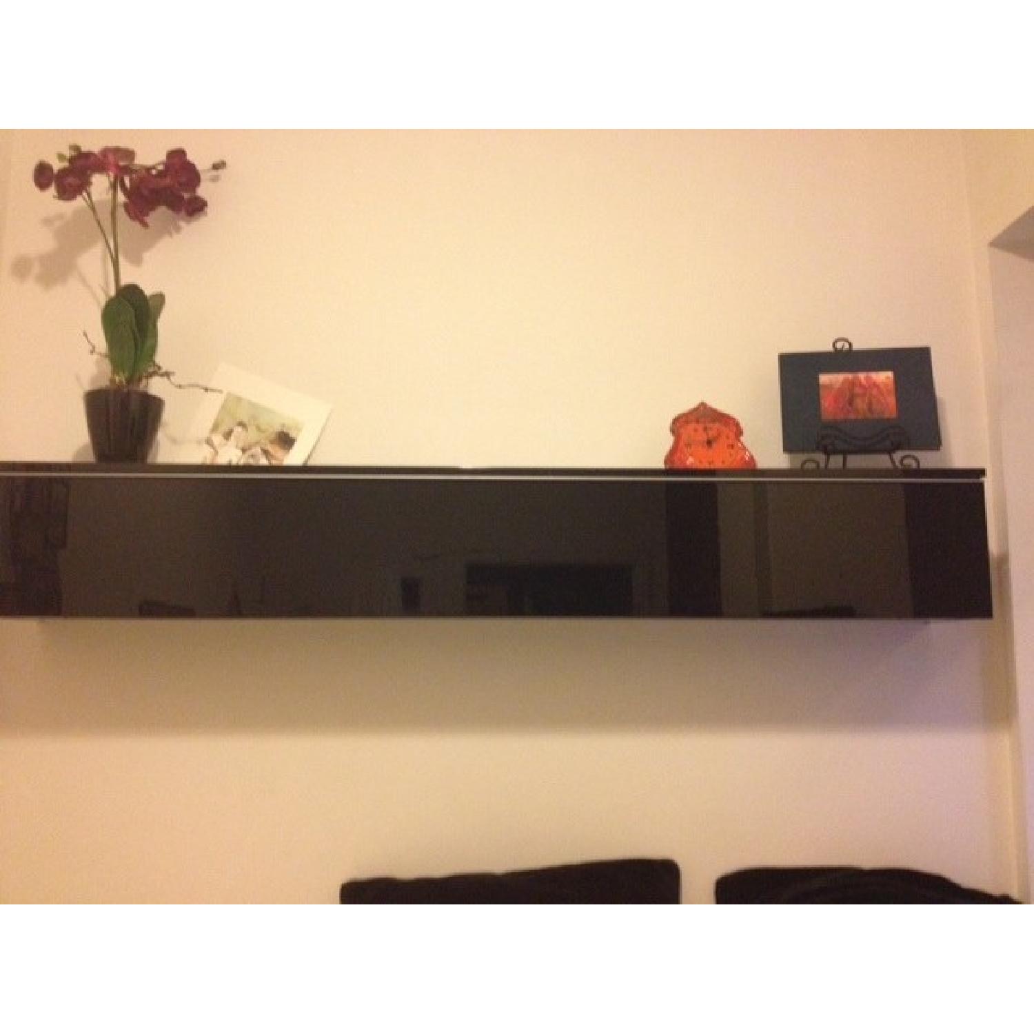 Ikea Long Black Wall Shelf - image-1
