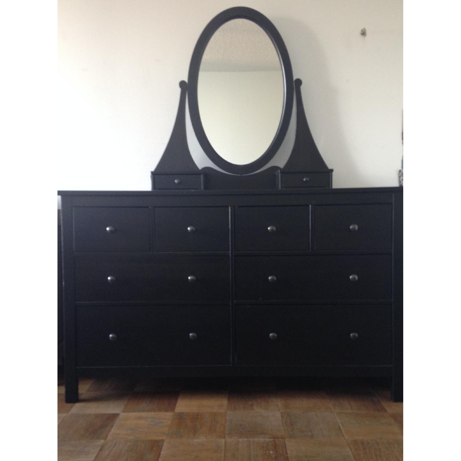 Ikea Dressers w/ Oval Mirror - image-2