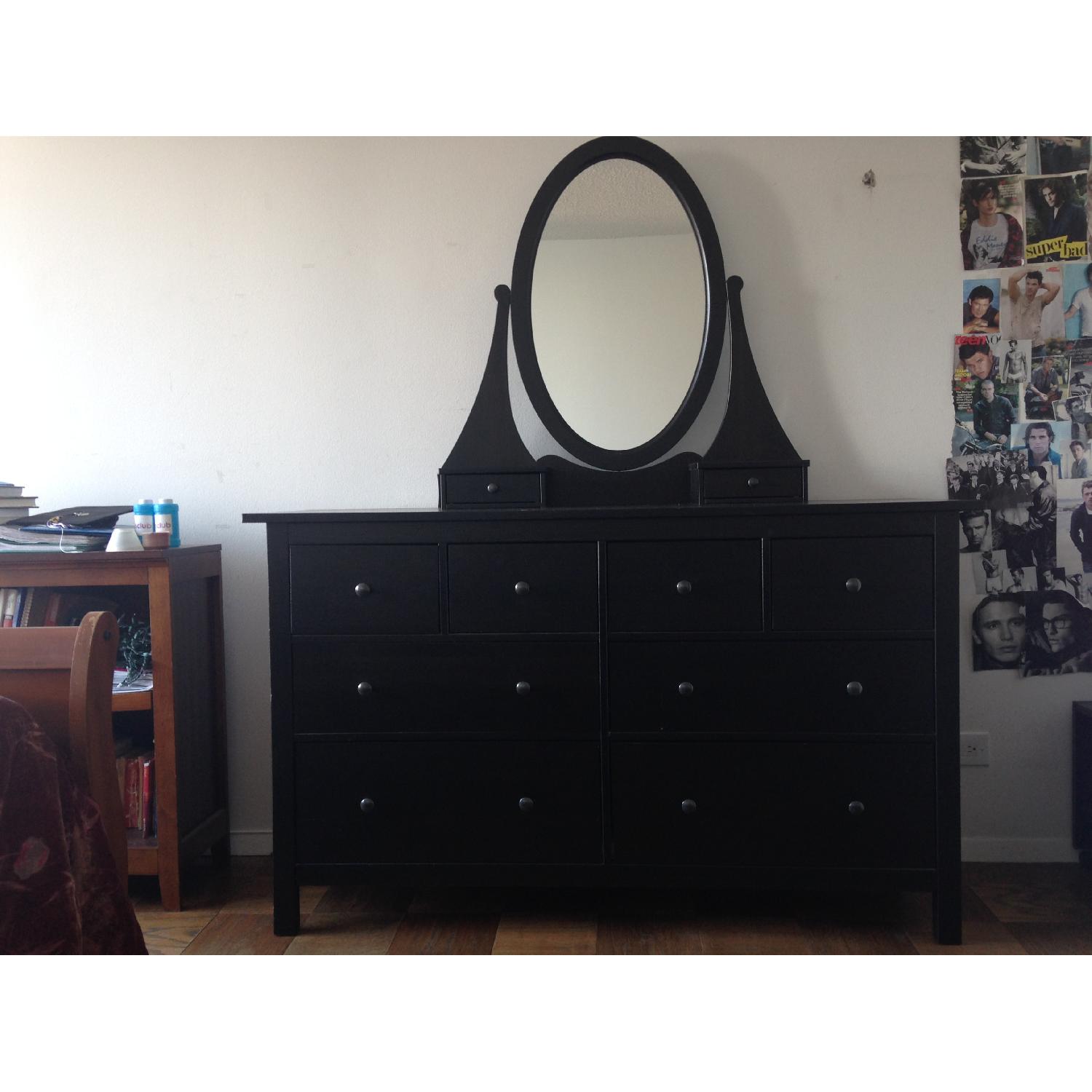 Ikea Dressers w/ Oval Mirror - image-3