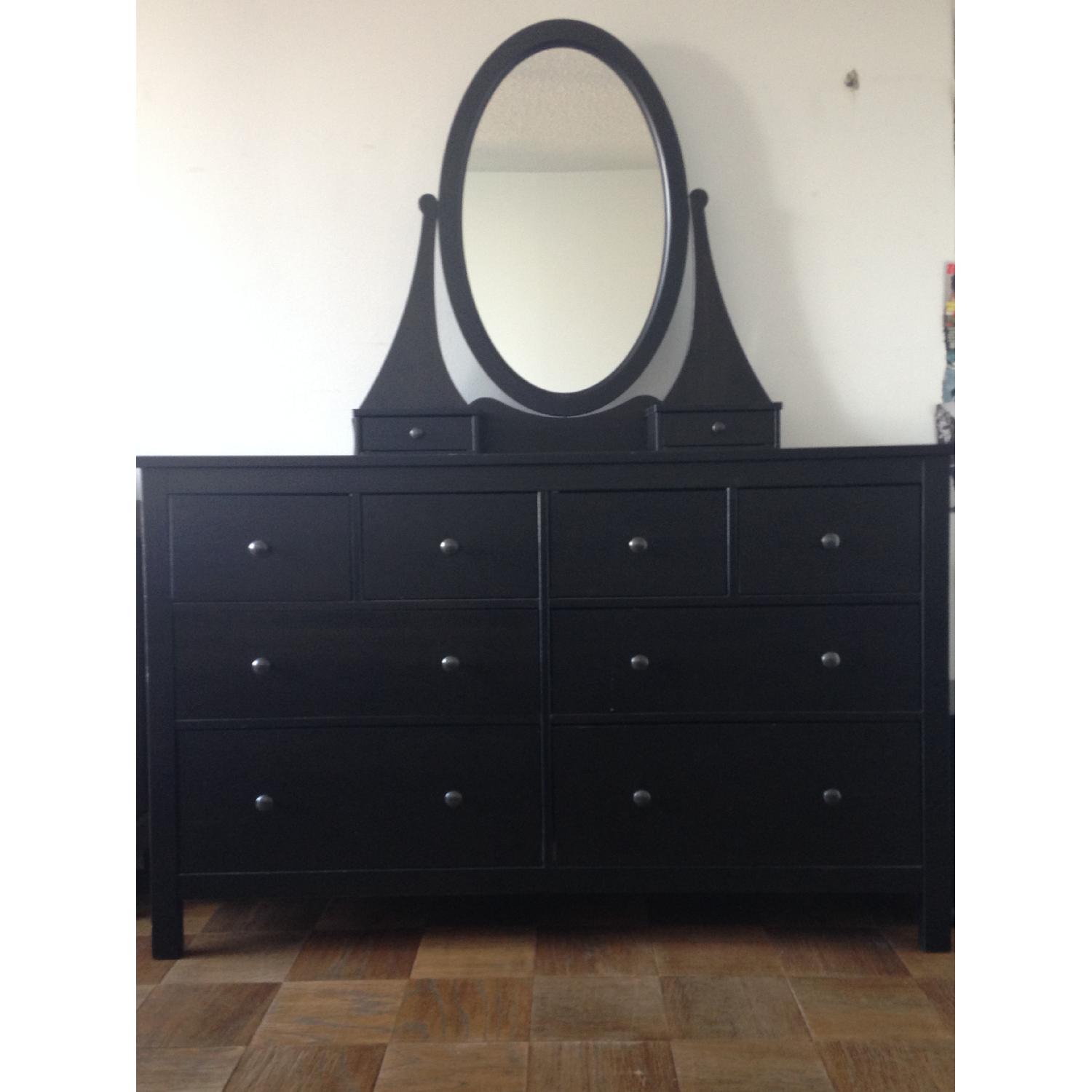 Ikea Dressers w/ Oval Mirror - image-4