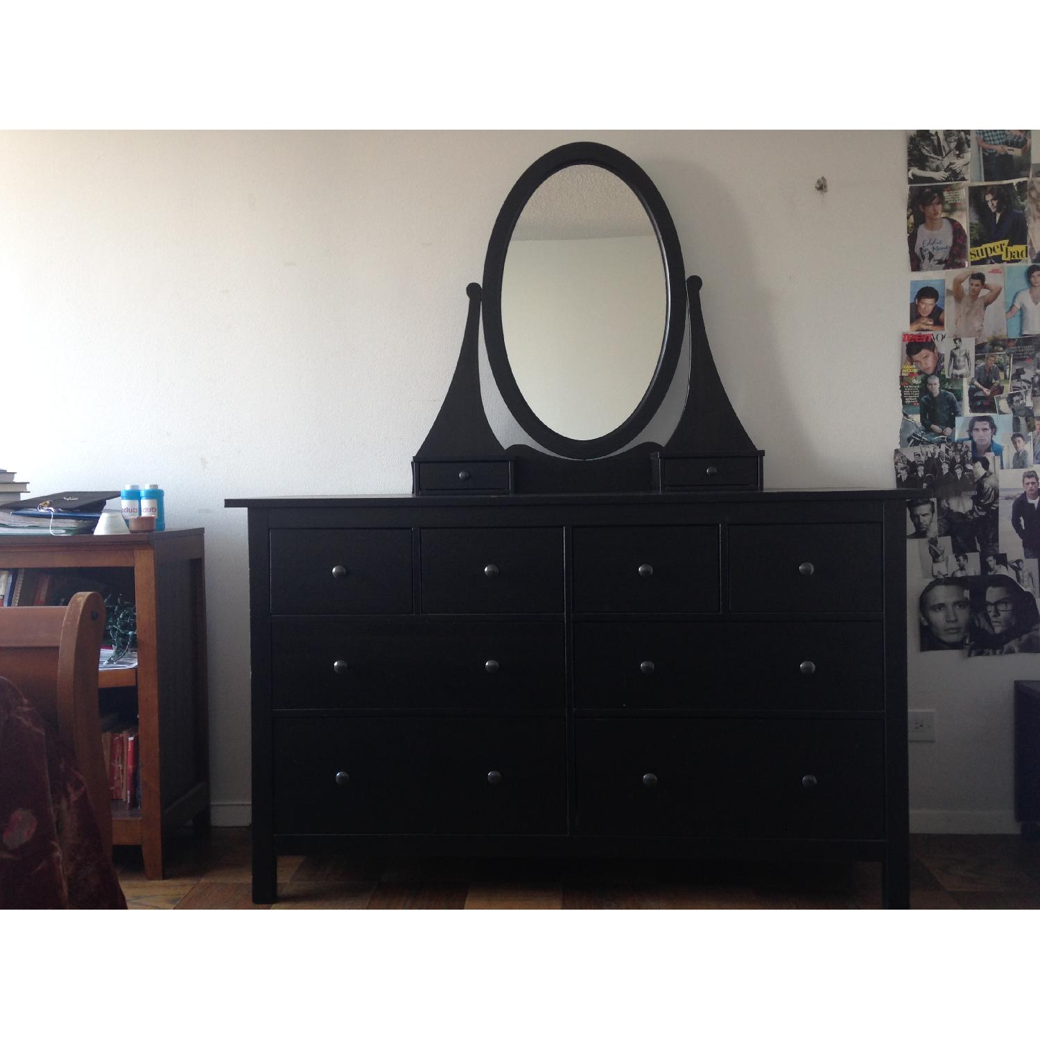 Ikea Dressers w/ Oval Mirror - image-5