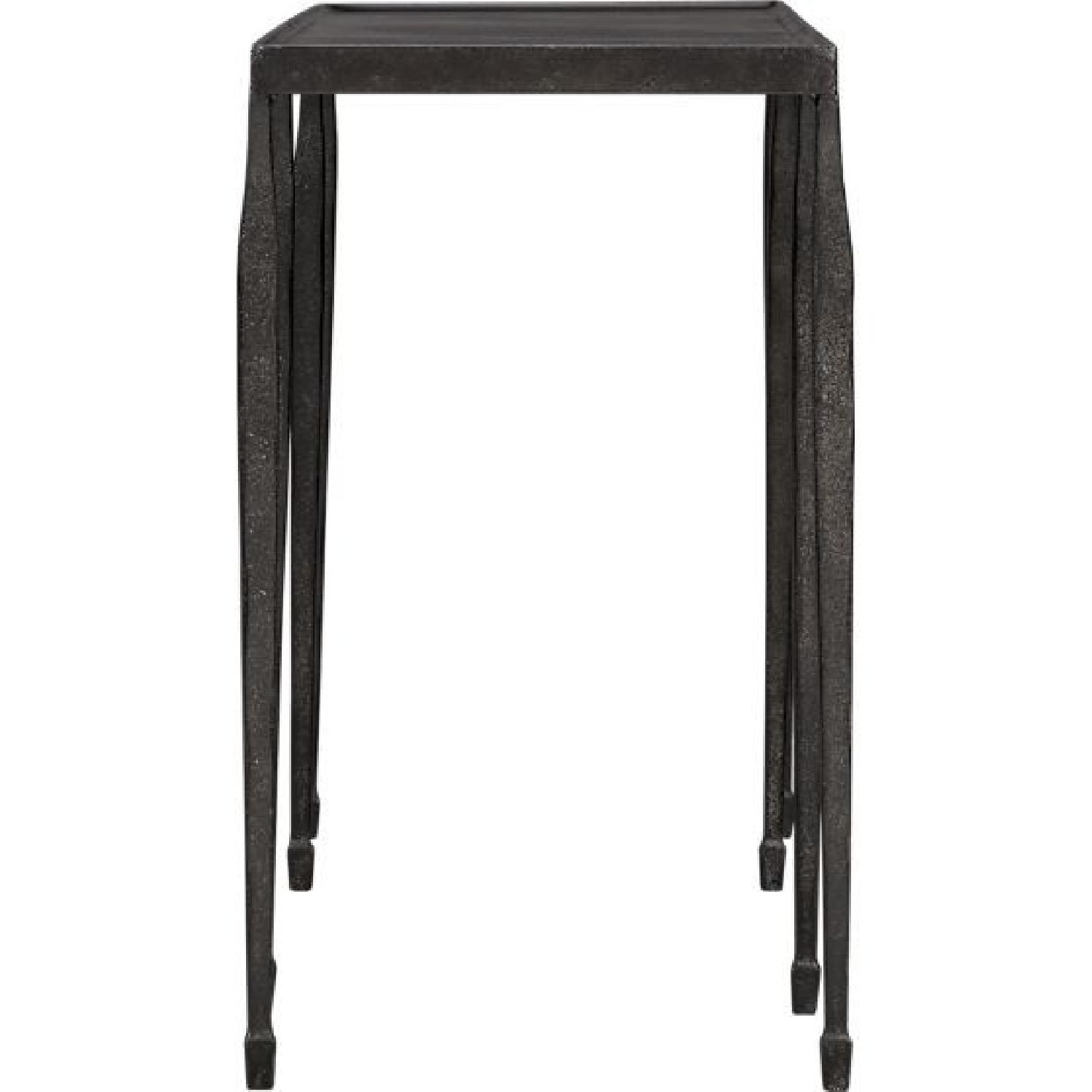Crate & Barrel Wrought Iron Console Table - image-1