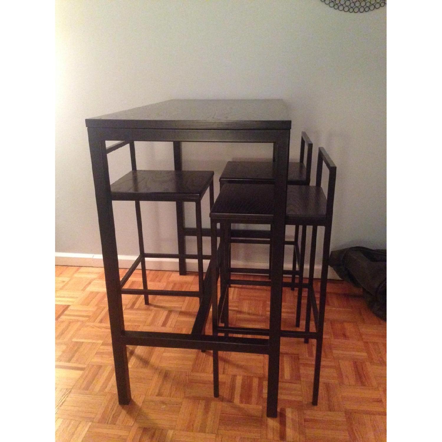 CB2 Bar Table w/ 3 Stools - image-4