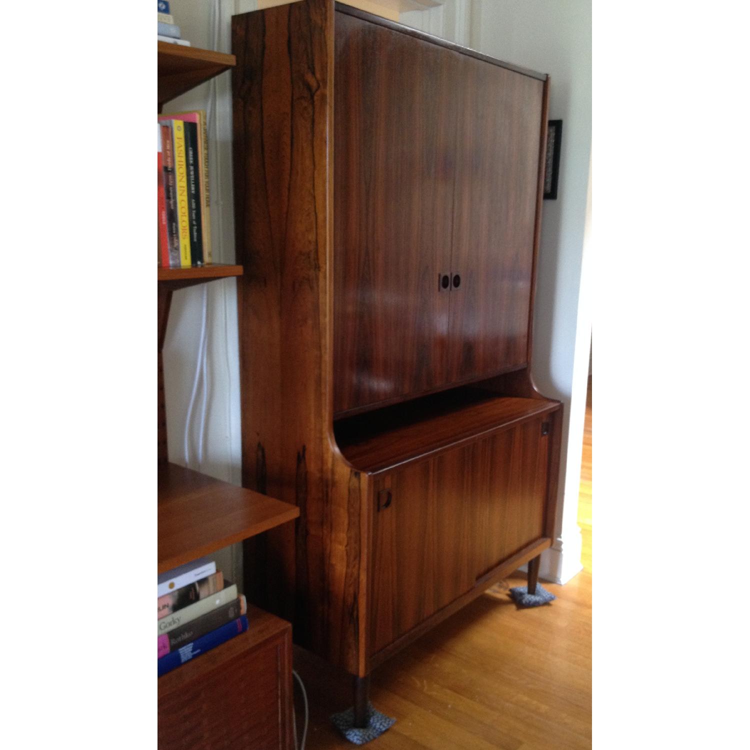 ABC Carpet & Home Rosewood Midcentury Cabinet/Hutch/ Bar - image-1