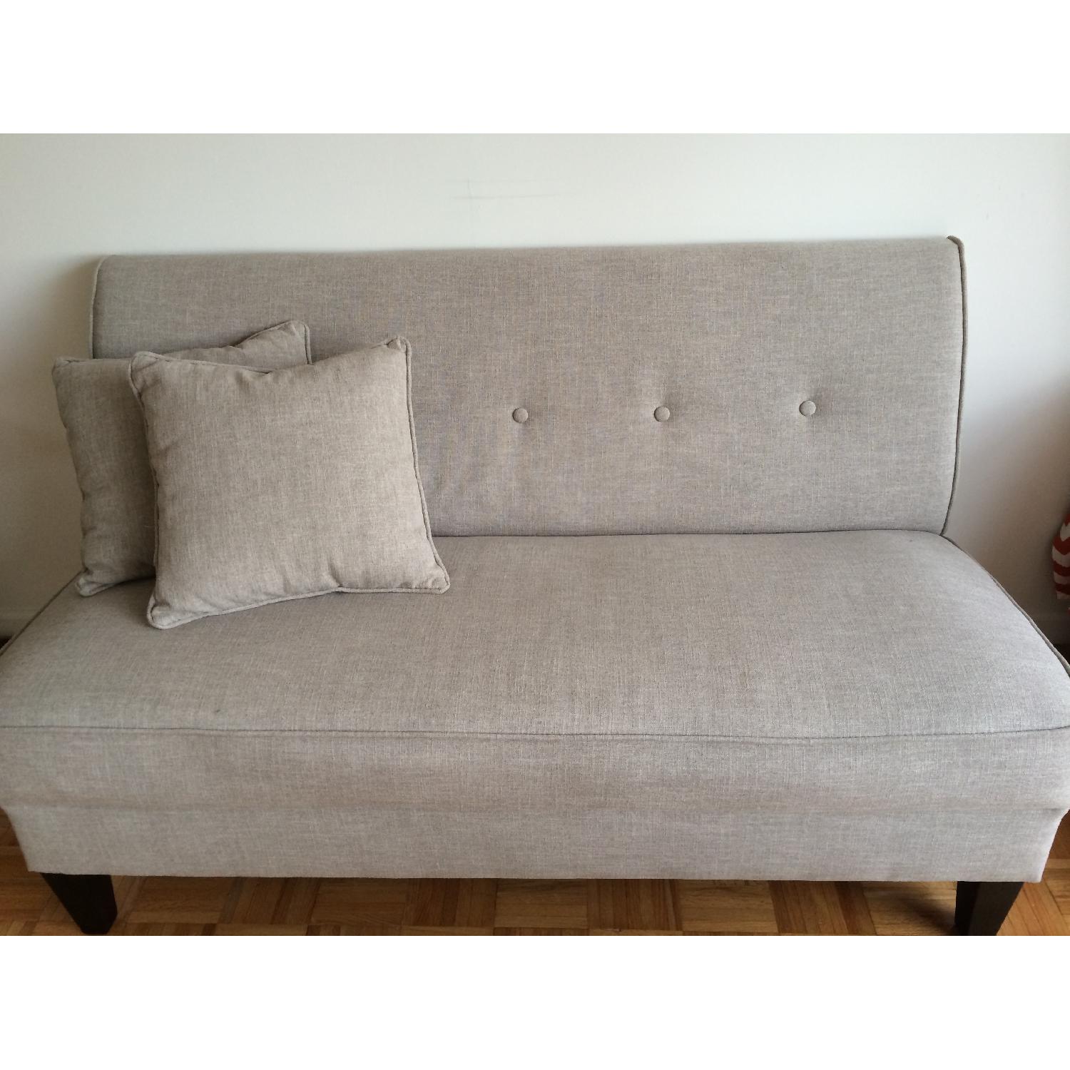 Handy Living Bayonet Loveseat in Barley Tan - image-2