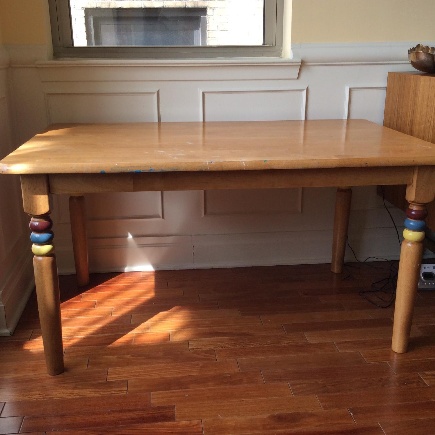 Rooms To Go Kid's Wood Table w/ 2 Chairs - image-1