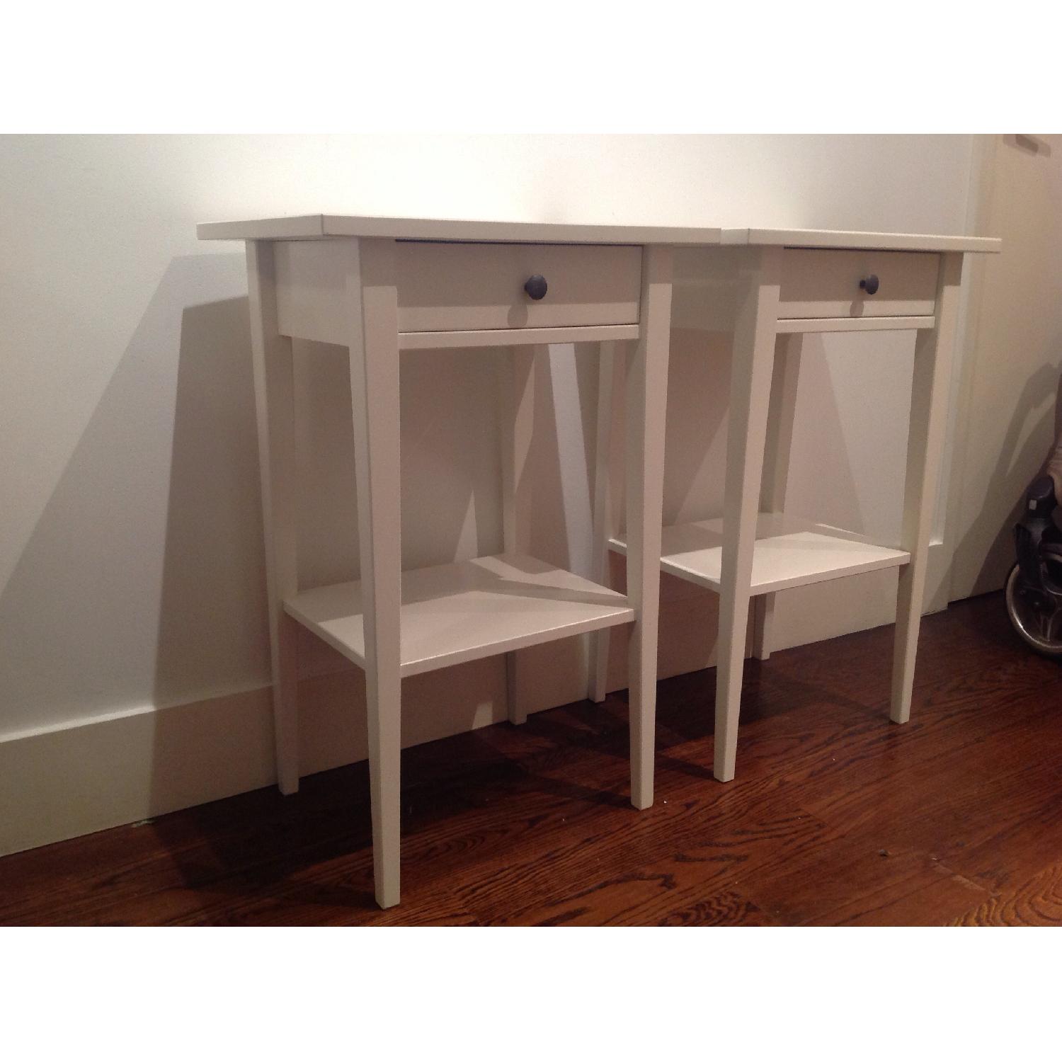 Ikea White Night Stand AptDeco