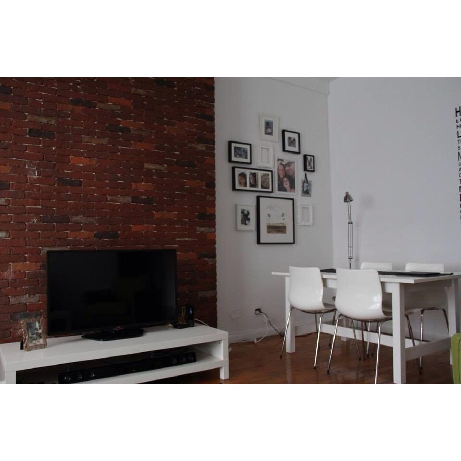 Ikea White Modern Chairs - Set of 4 - image-5