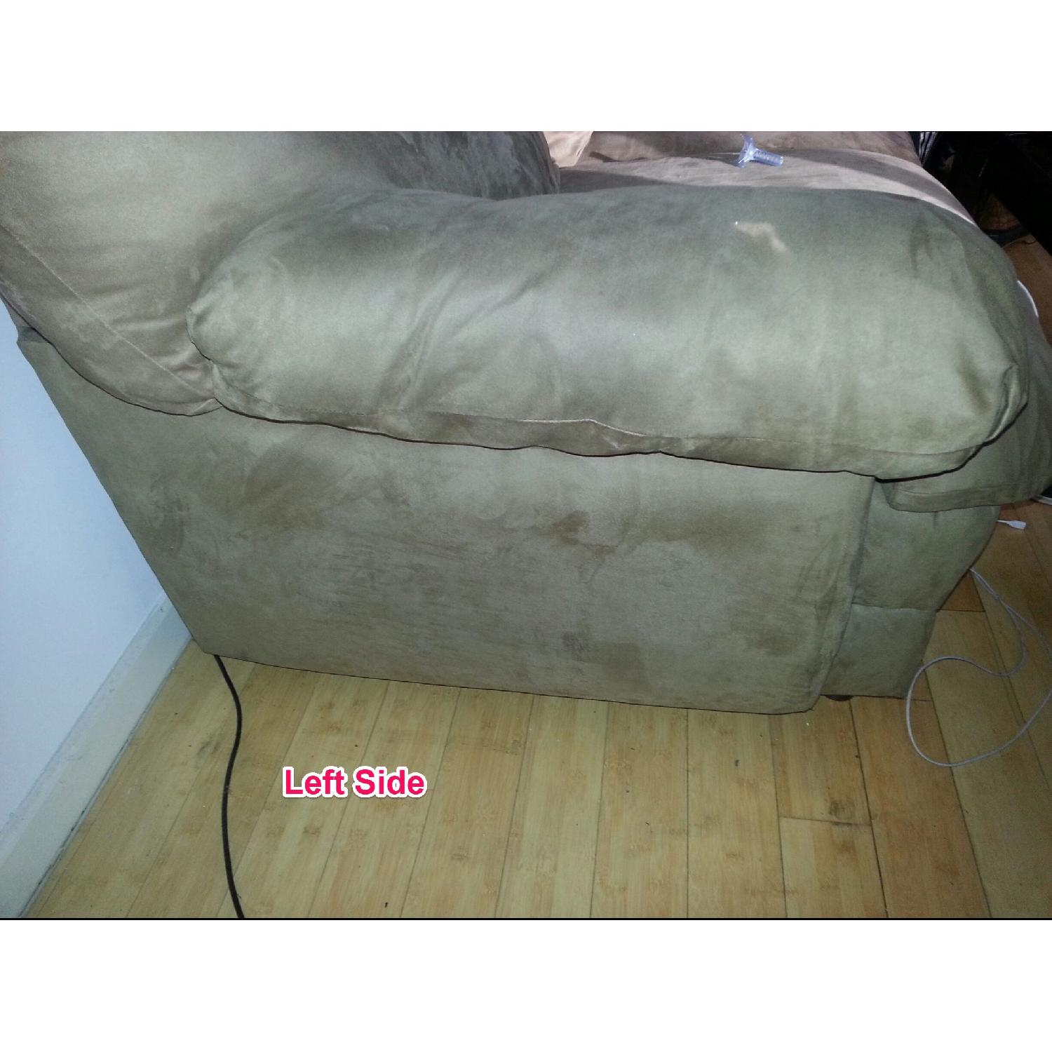 Camel Microfiber 3 Seater Sofa - image-3